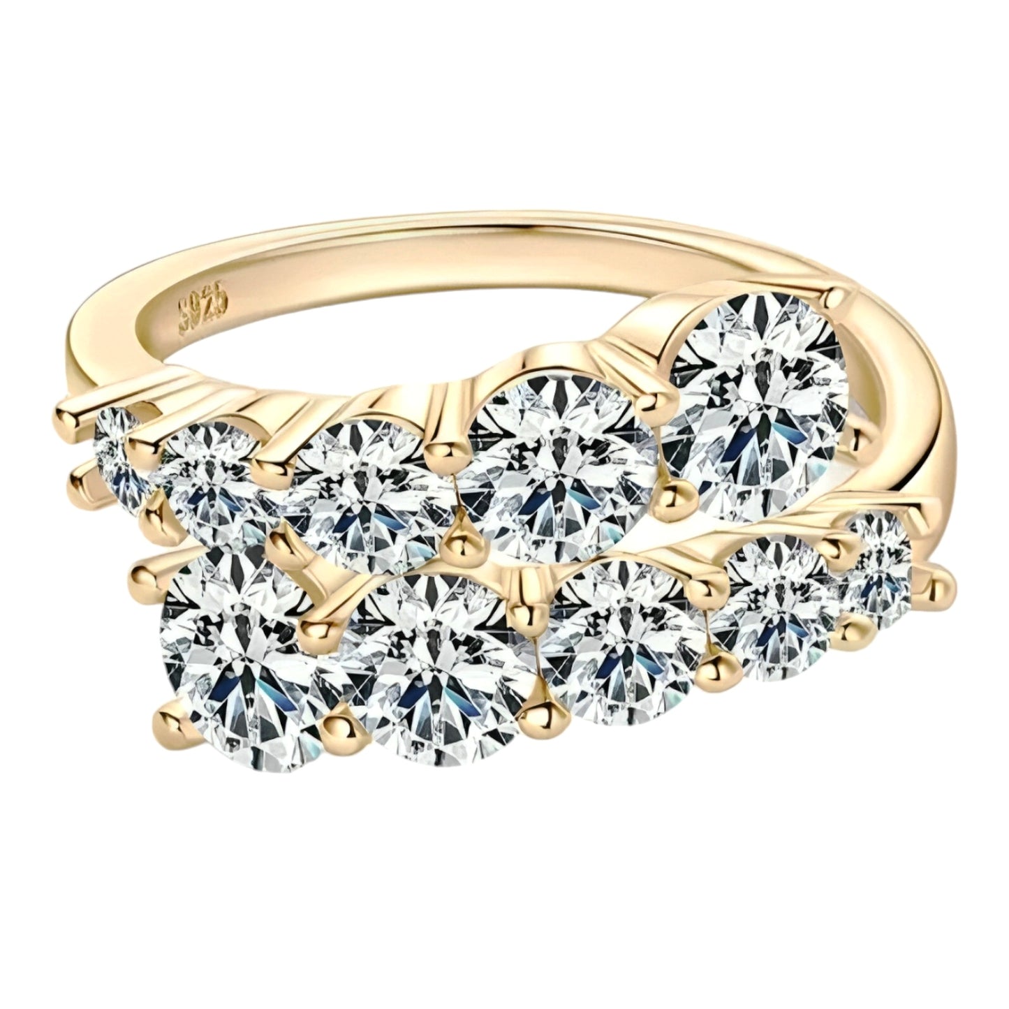 Moissanite engagement Ring Unique design