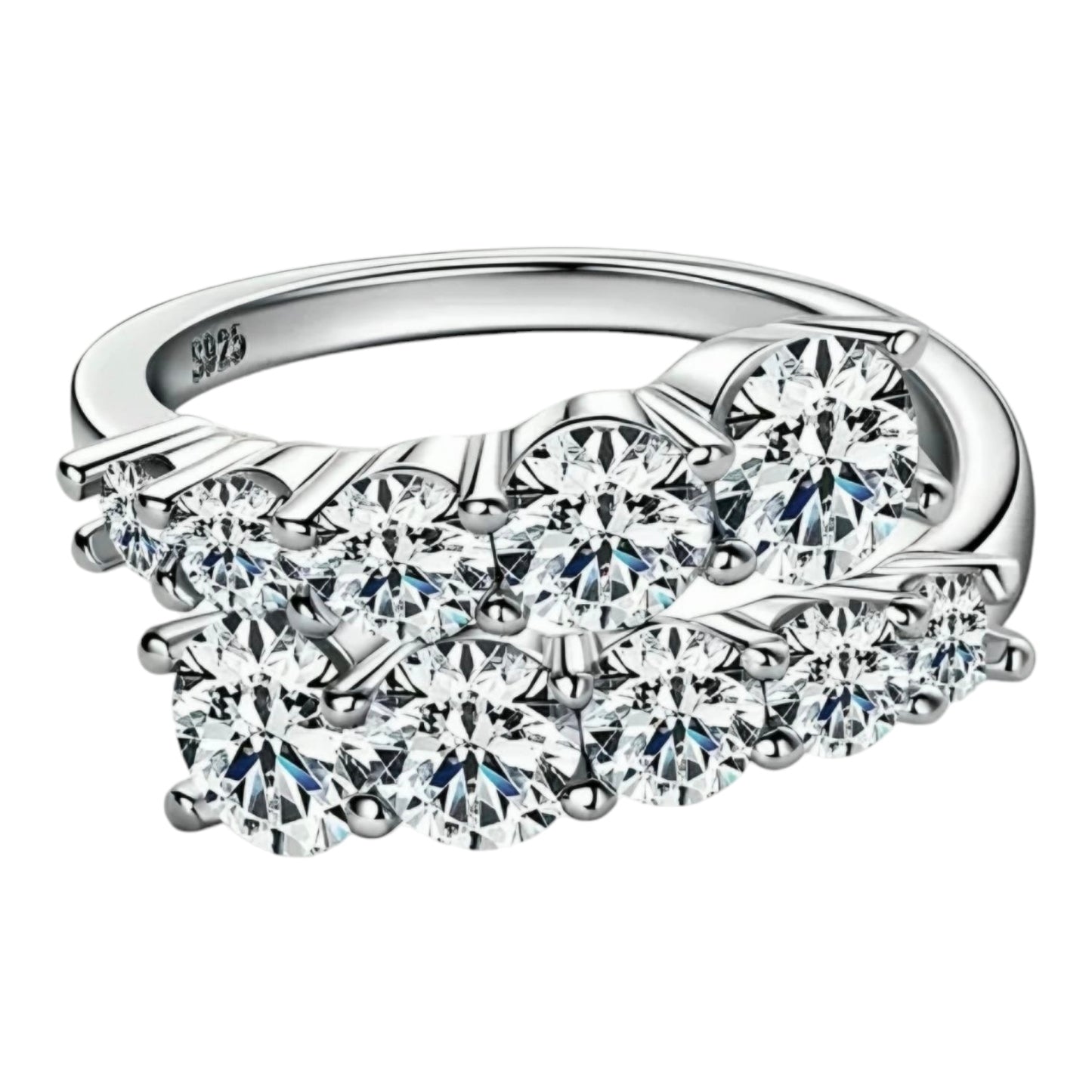 Moissanite engagement Ring Unique design