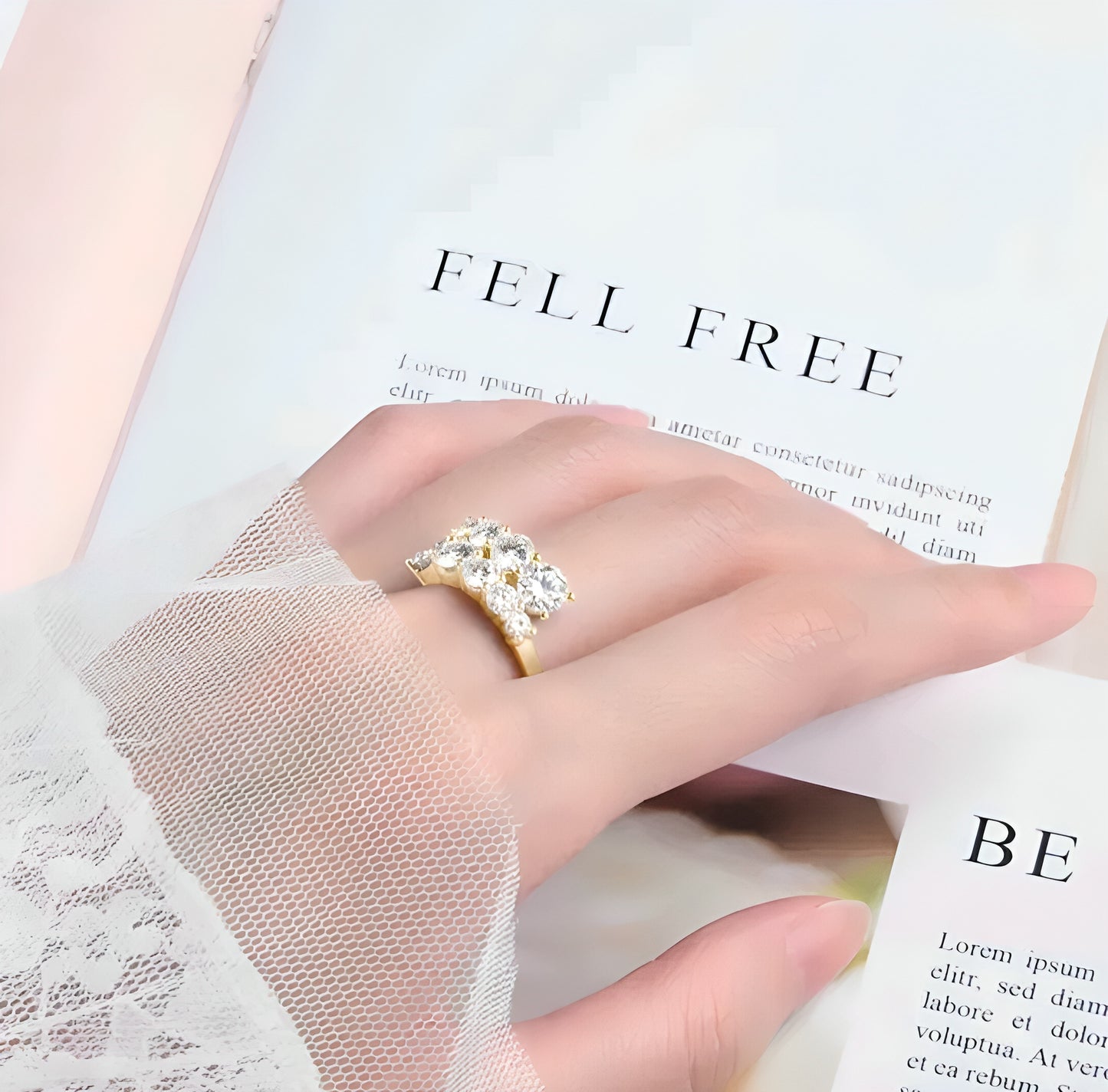Moissanite engagement Ring Unique design