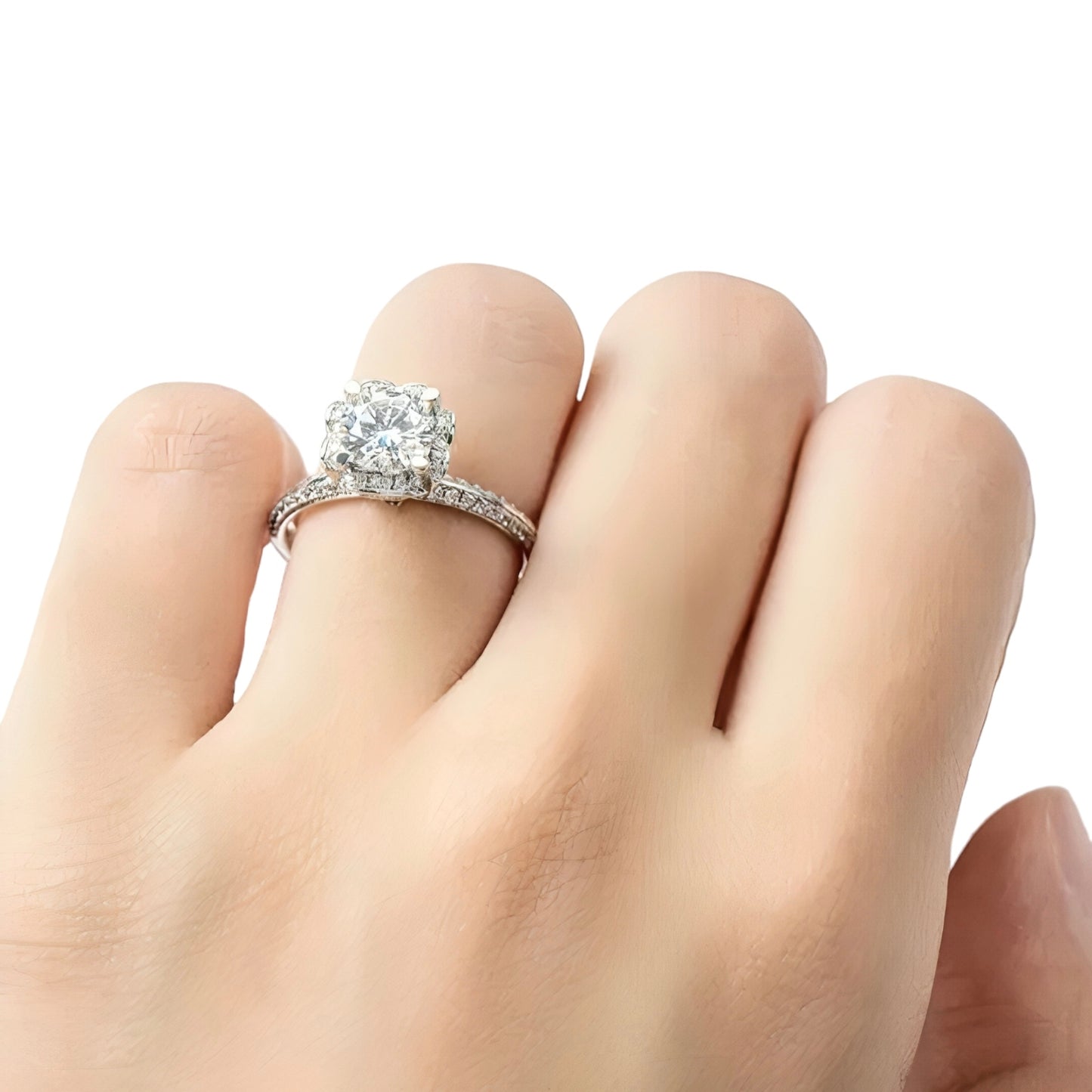 1ct Moissanite Ring