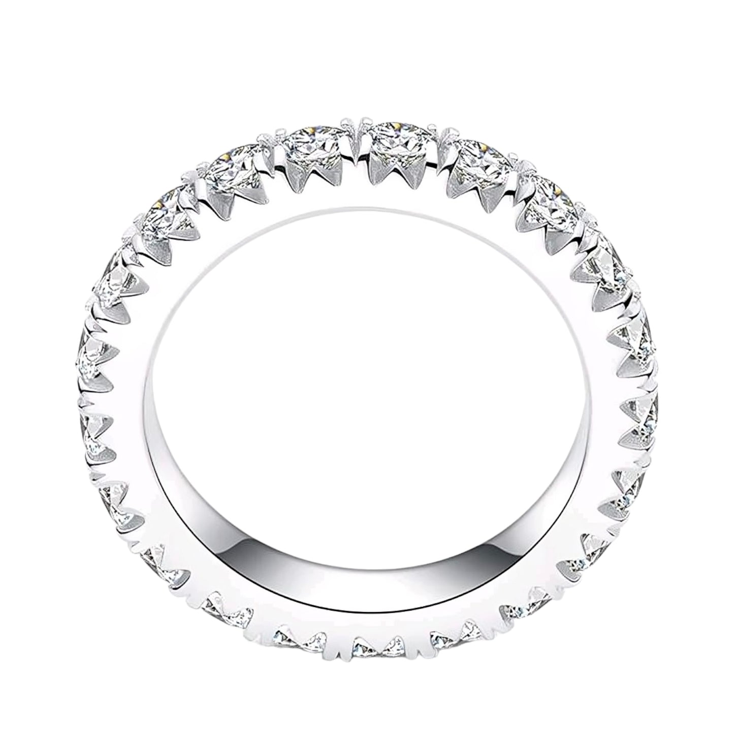 3mm multi Moissanite Ring