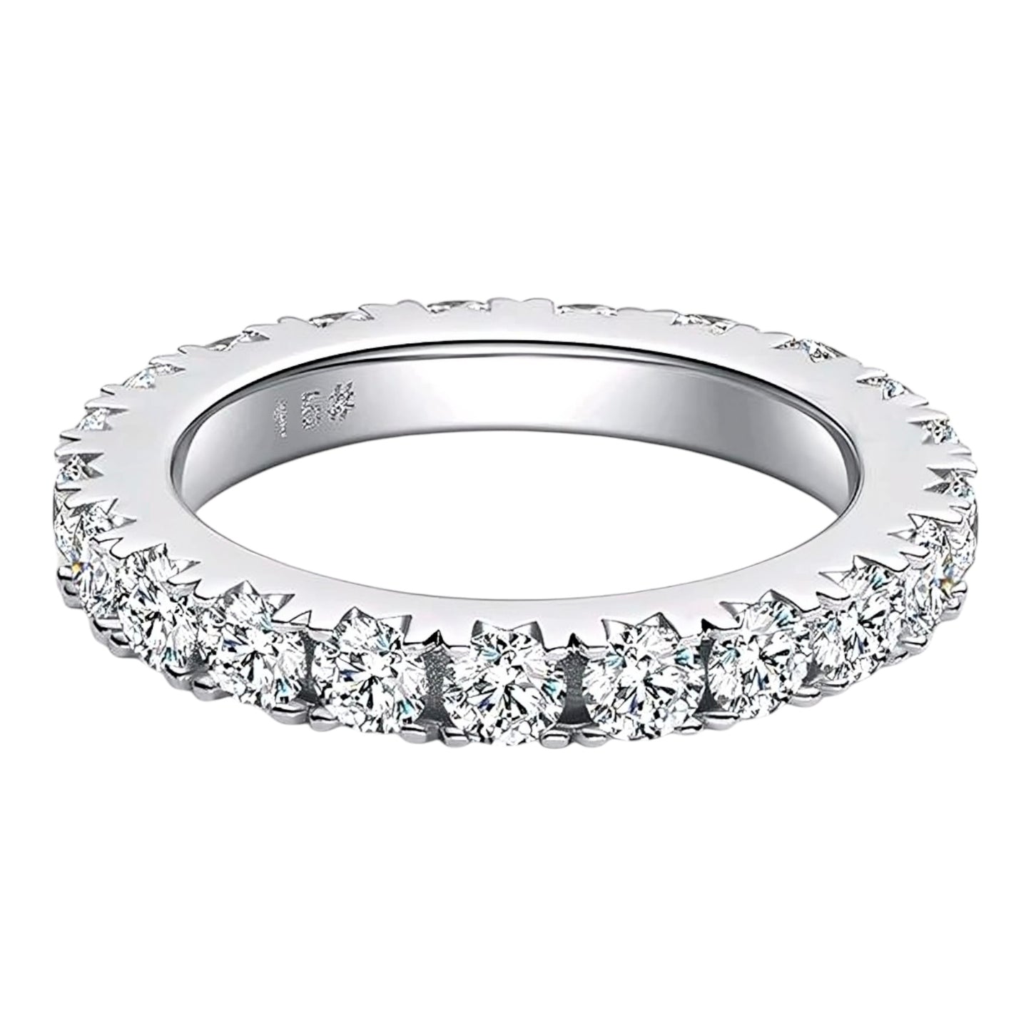 3mm multi Moissanite Ring
