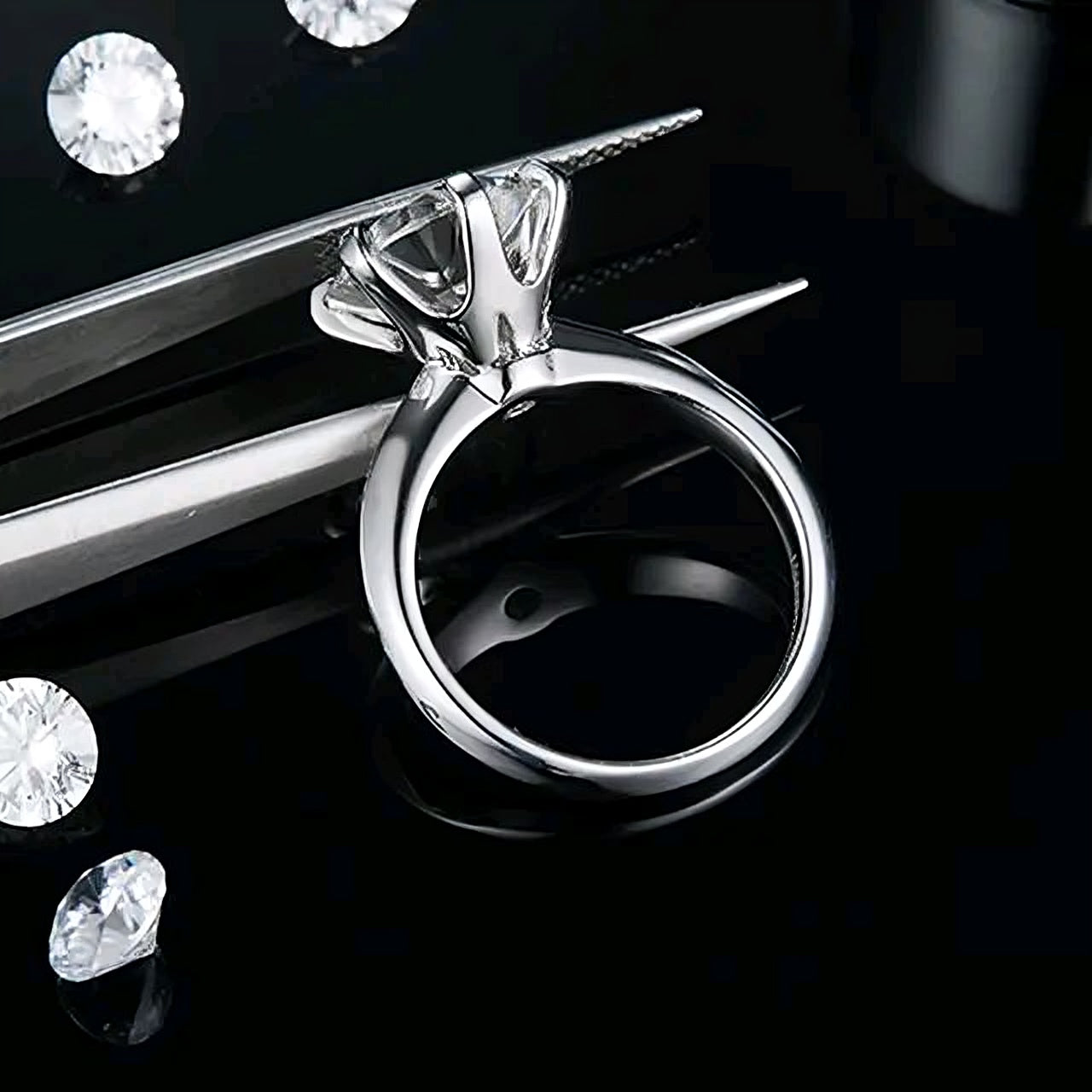 5ct 11mm Moissanite Ring