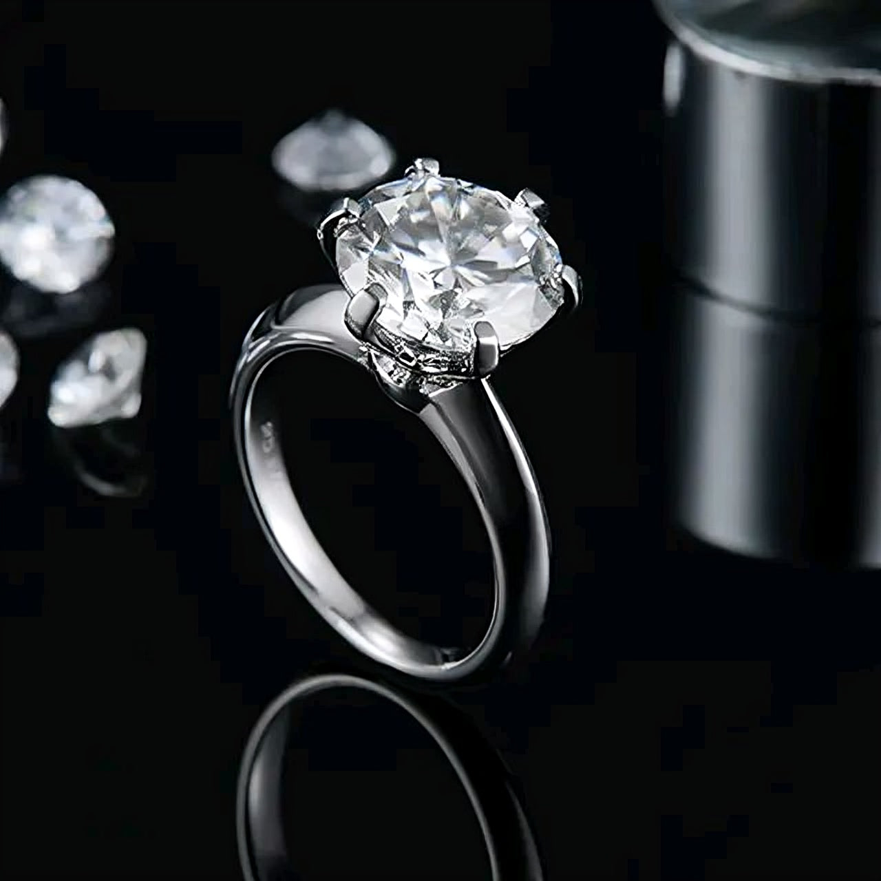 5ct 11mm Moissanite Ring