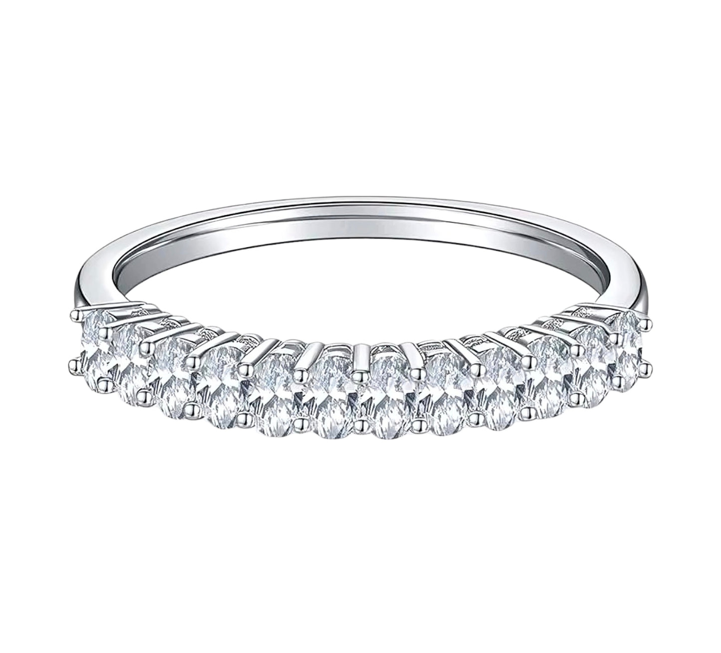 1ct*12pcs multi Moissanite Ring