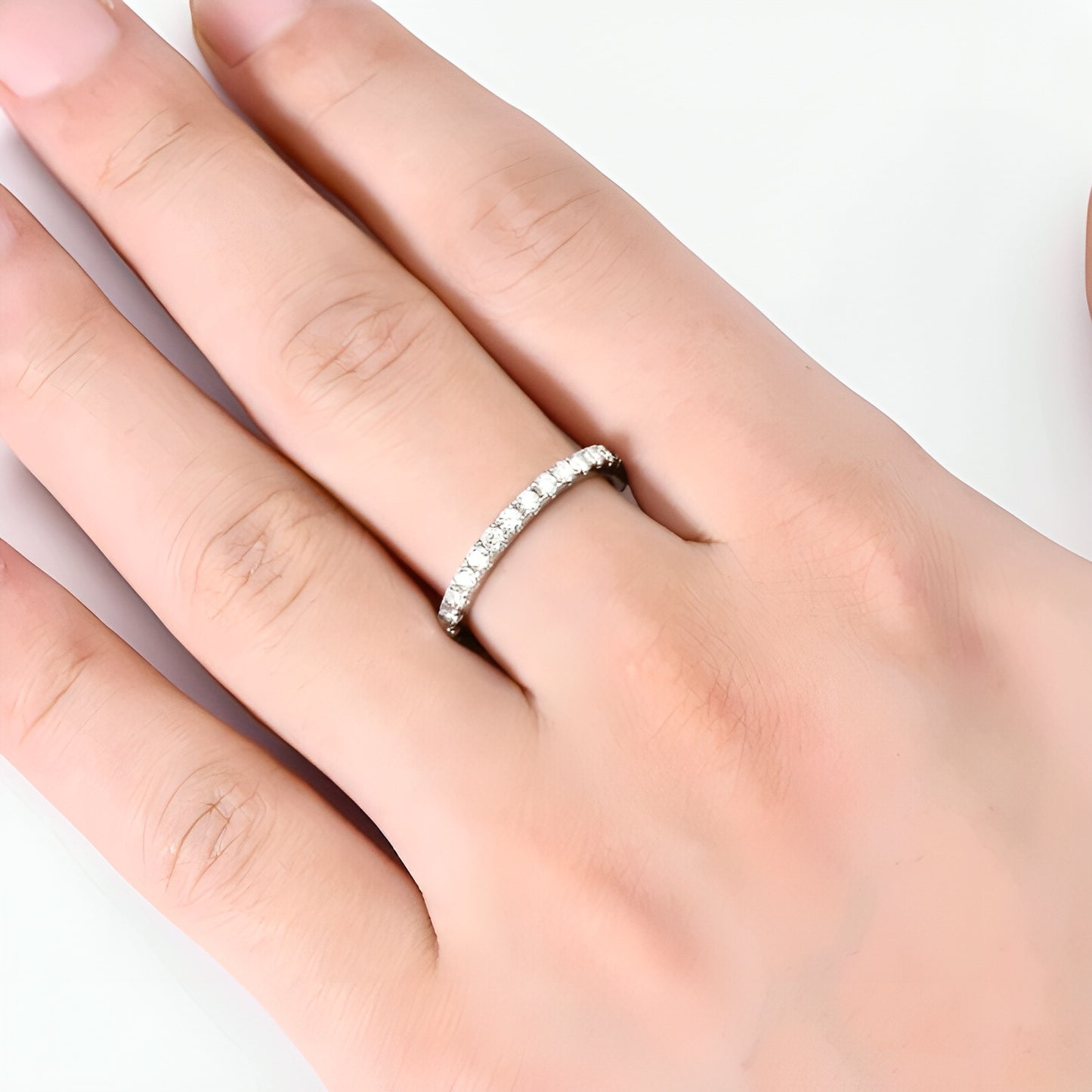 2*2mm multi Moissanite Ring