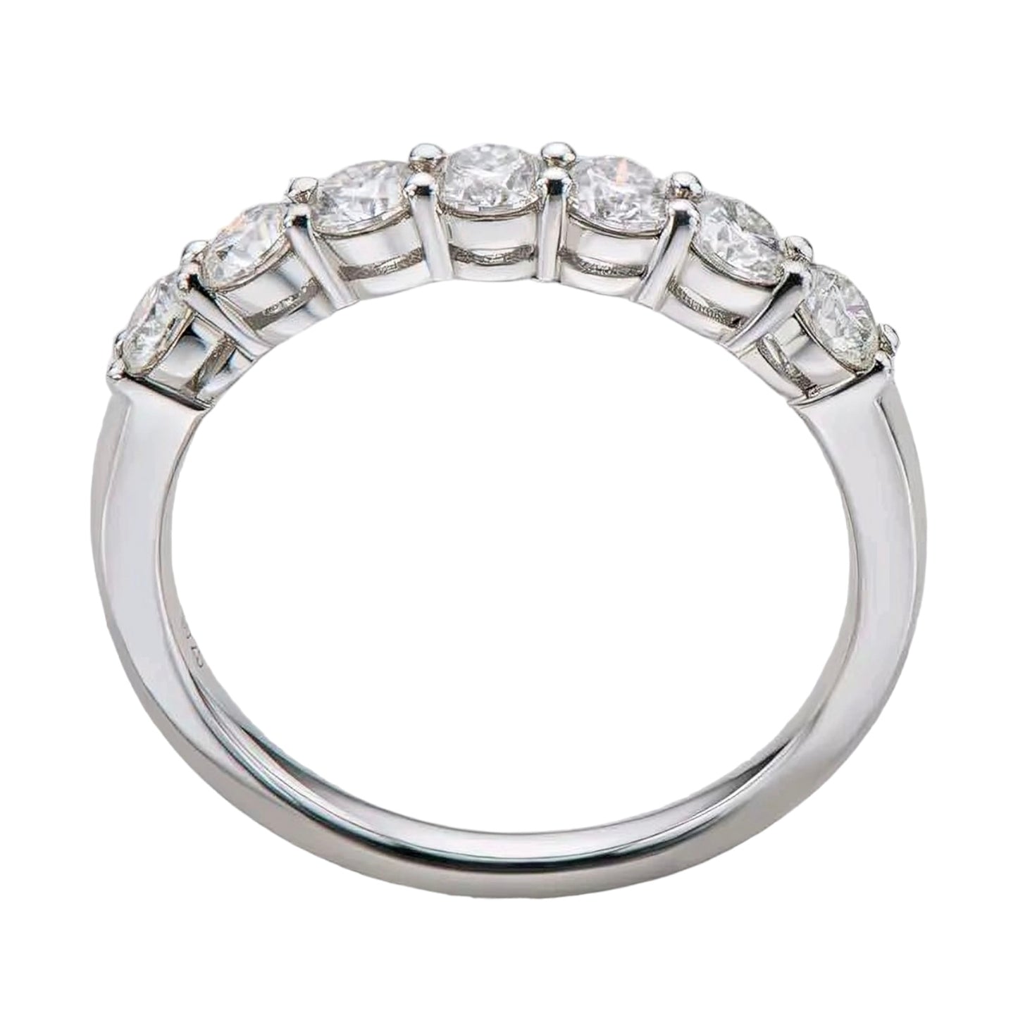 7 stone Moissanite Ring