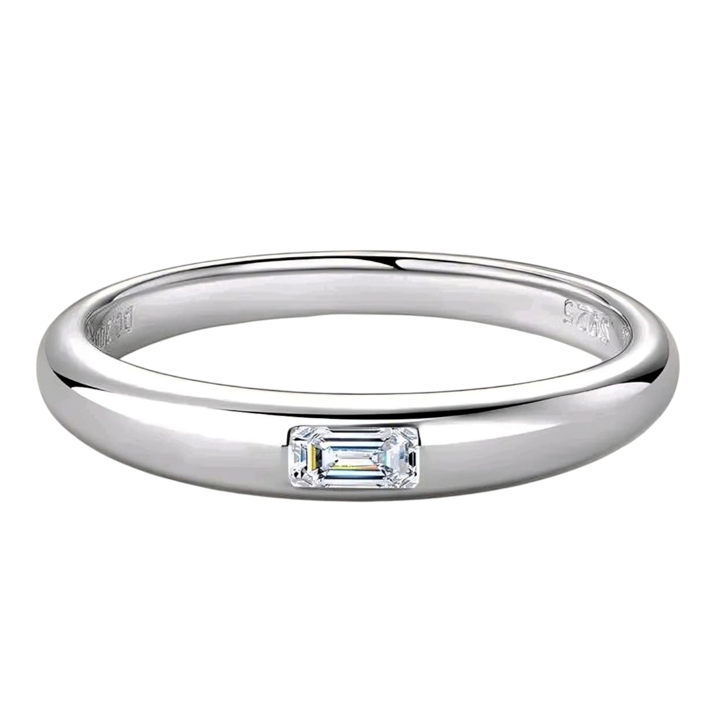 Unique shape Moissanite Ring