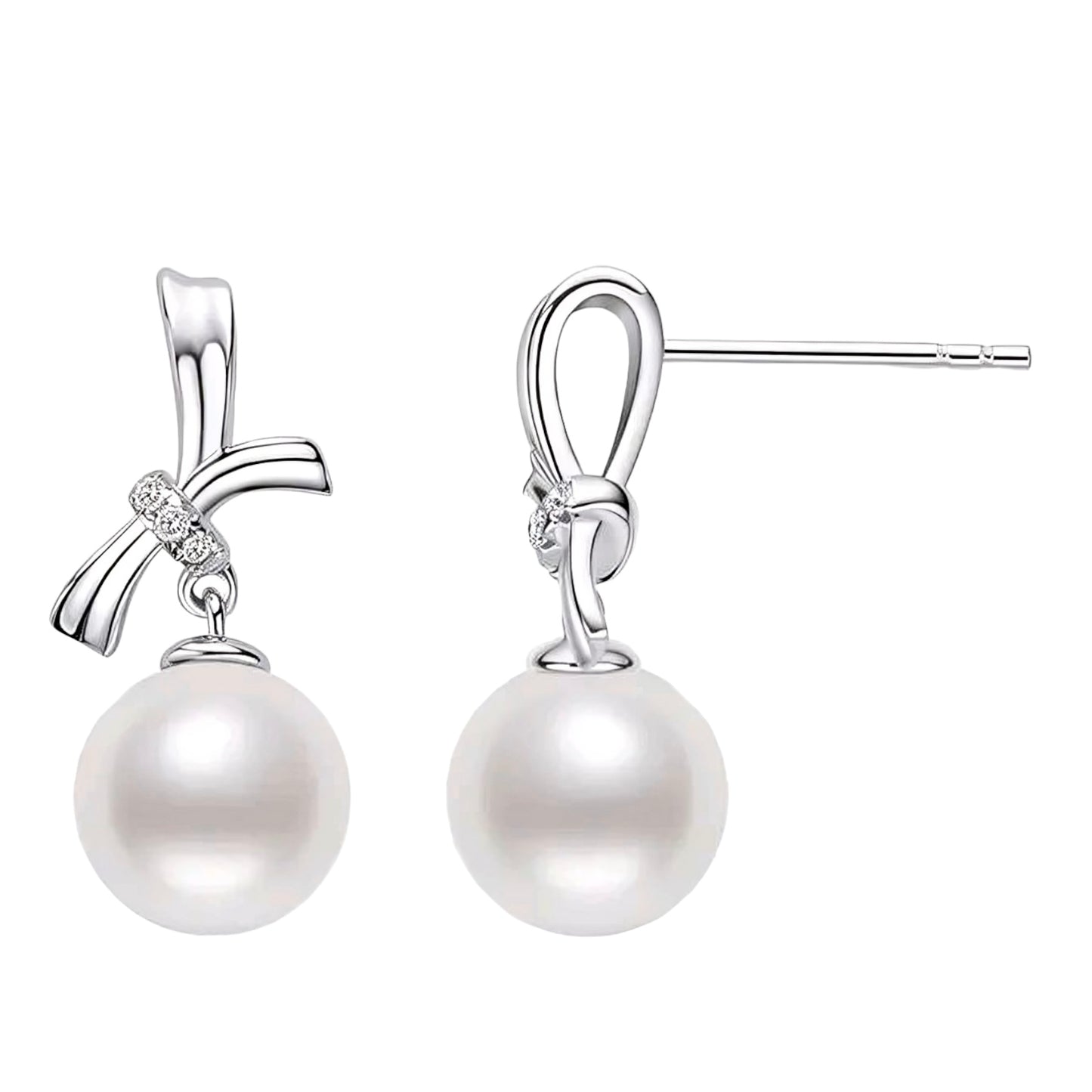 7.5-8mm freshwater pearl earrings