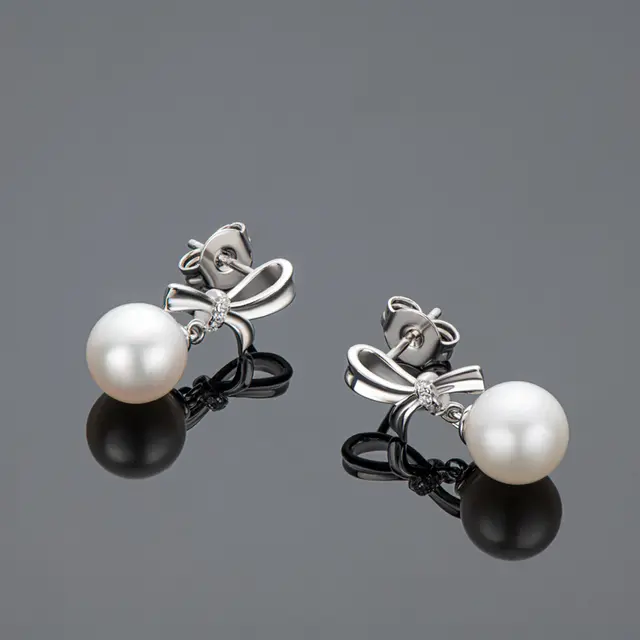 7.5-8mm freshwater pearl earrings