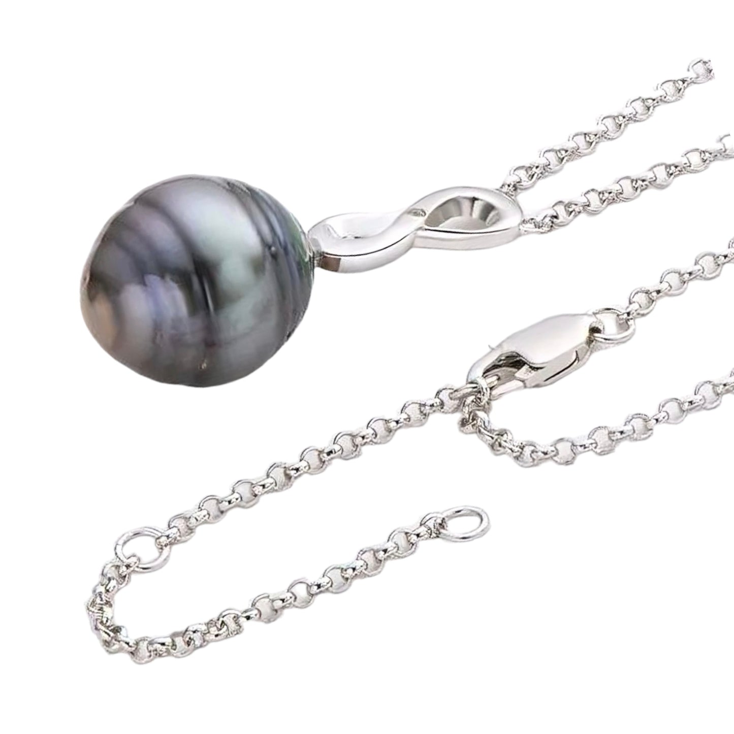 Tahitian baroque pearl pendant necklace