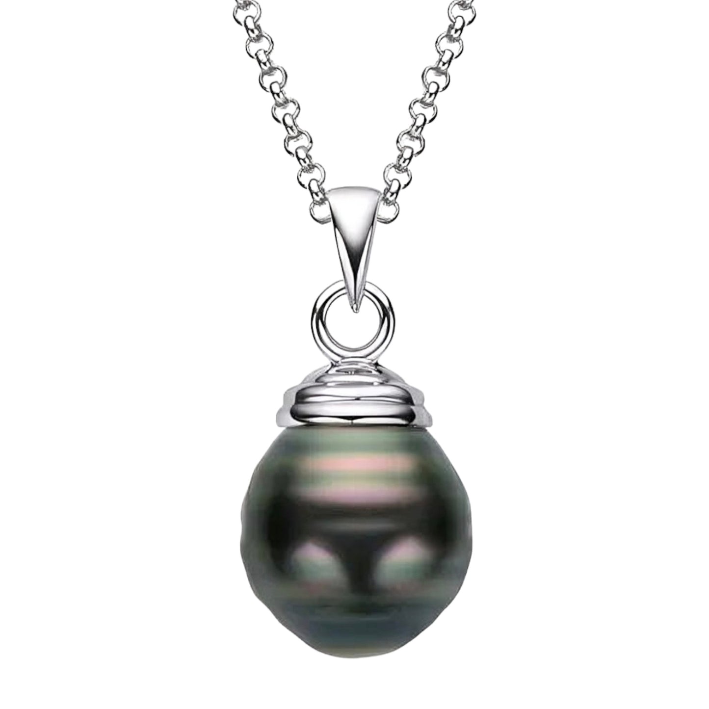11mm Tahitian pearl pendant necklace