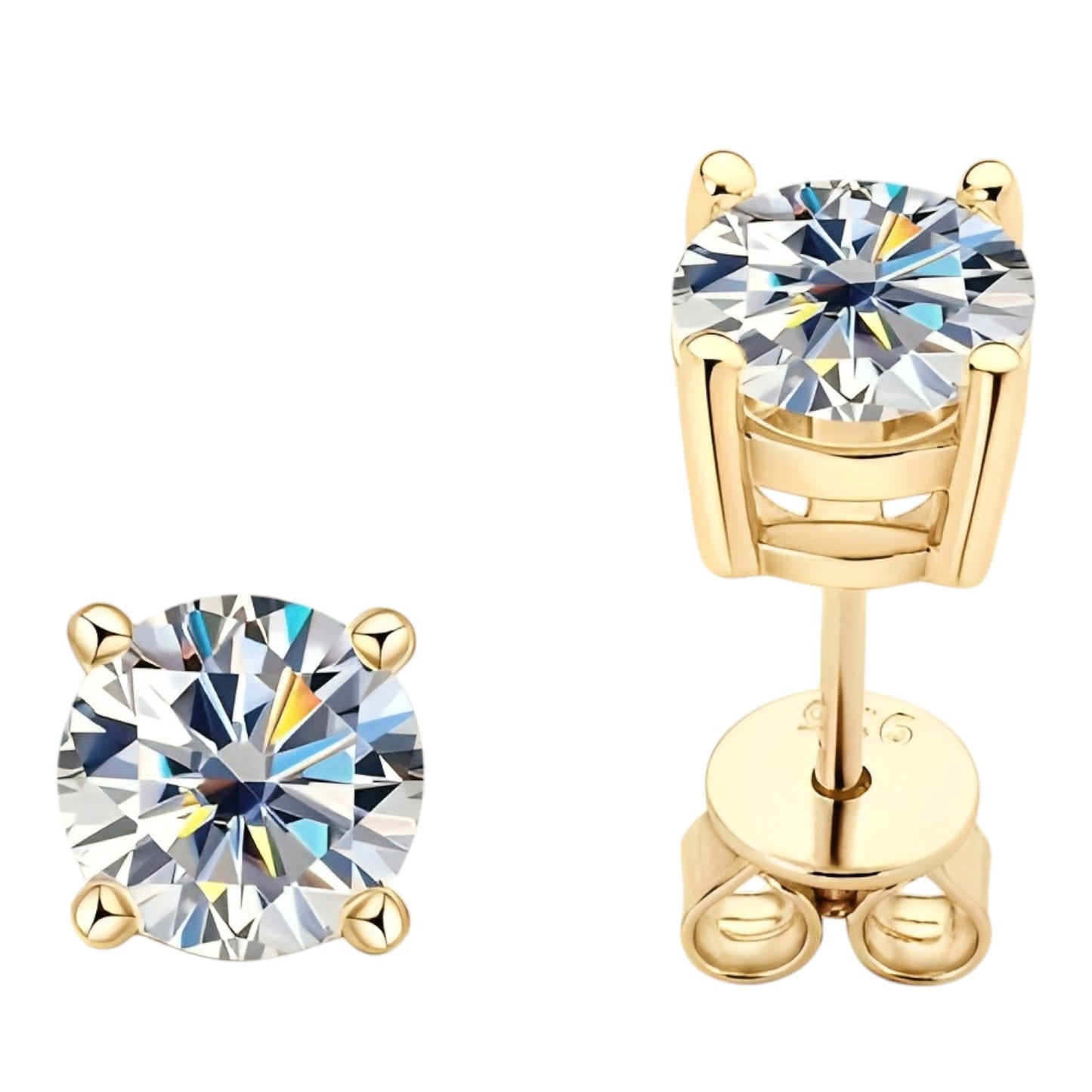 Multisize moissanite earrings