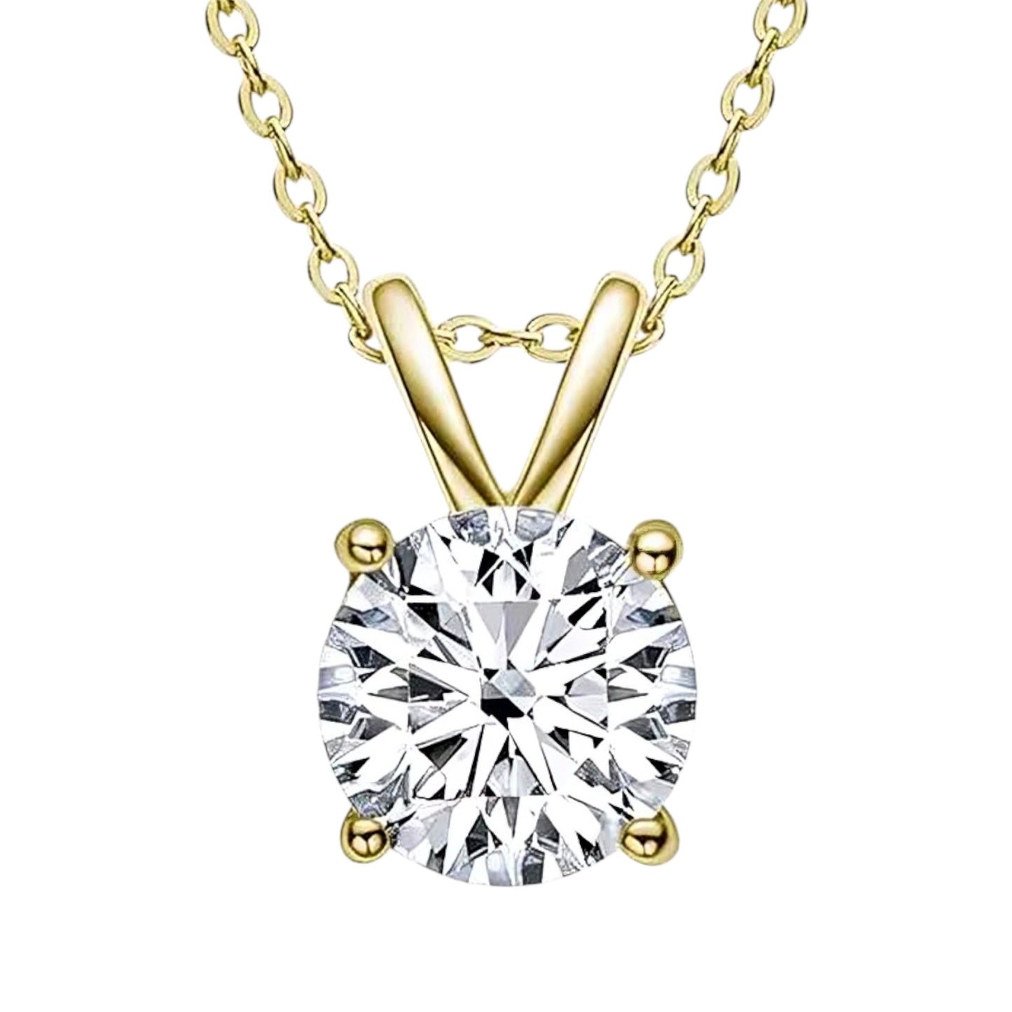 Moissanite pendant necklace