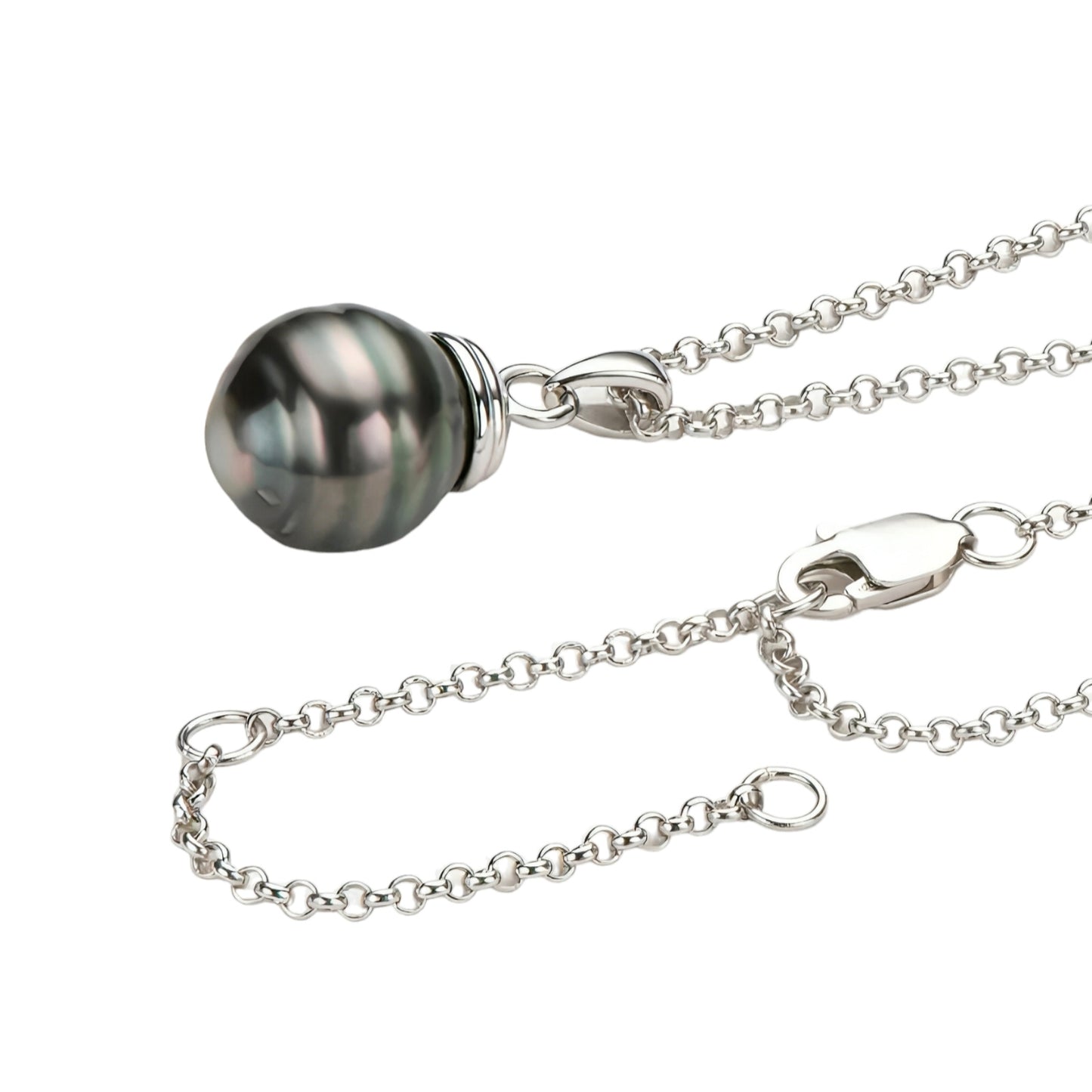11mm Tahitian pearl pendant necklace