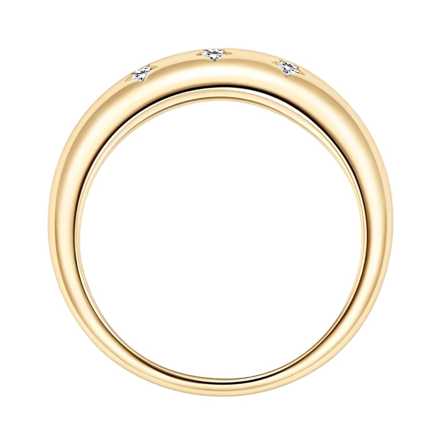 Star moissanite ring