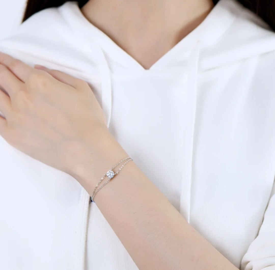 Moissanite bracelet