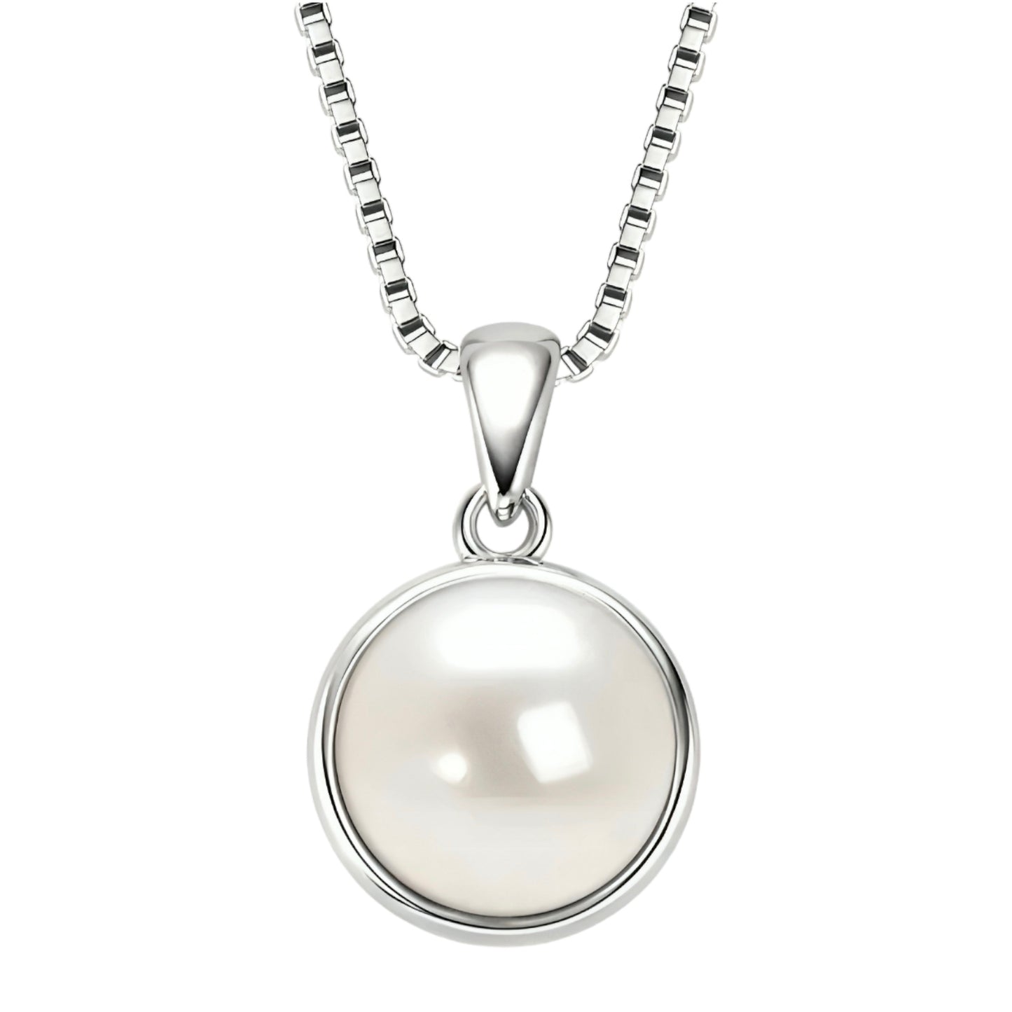 8.5 pearl pendant necklace
