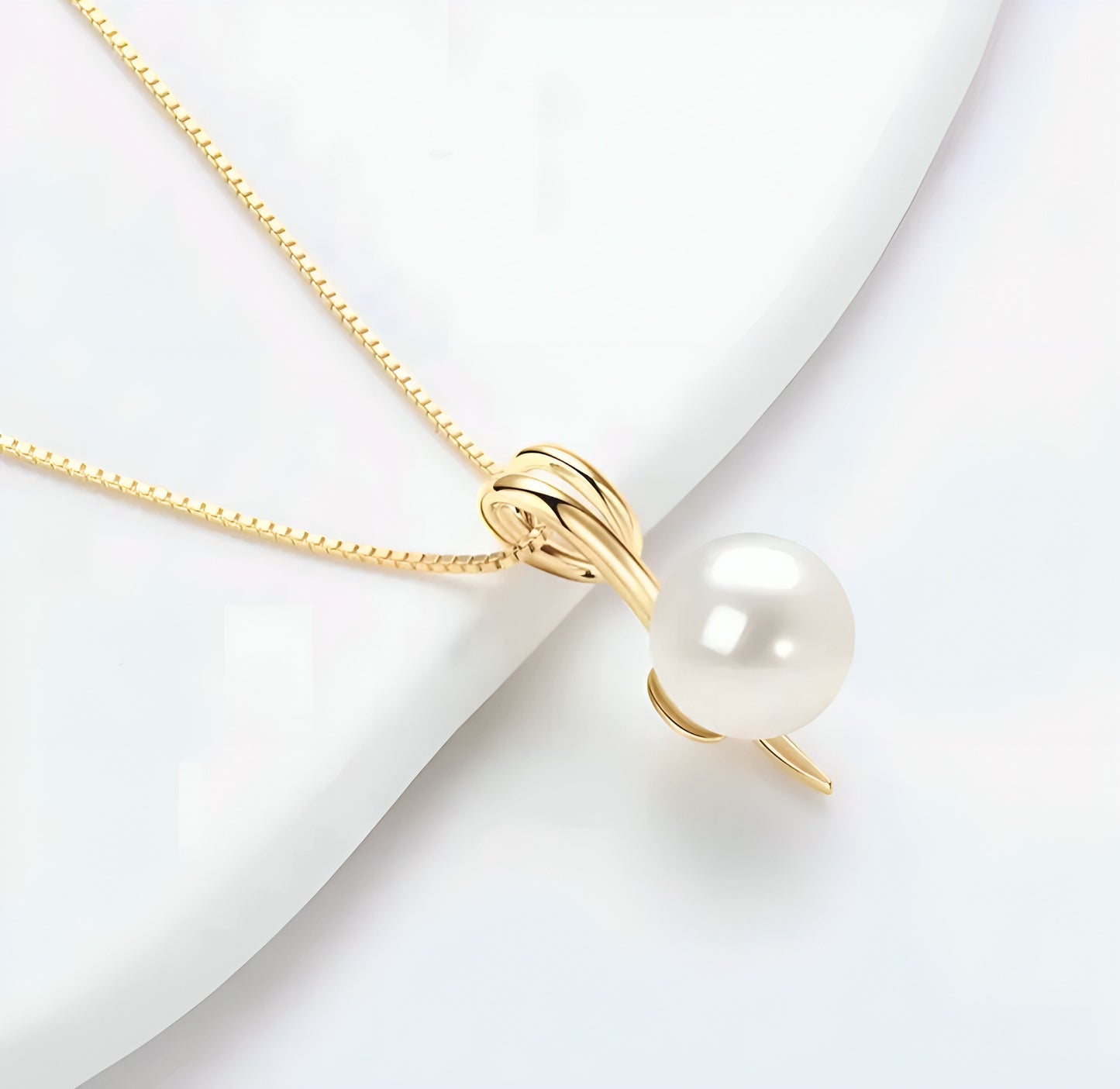 9-10mm unique pearl pendant necklace