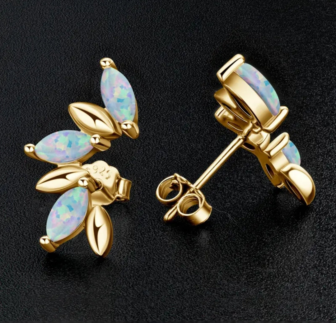 3*6mm 6pcs Synthetic Opal earrings