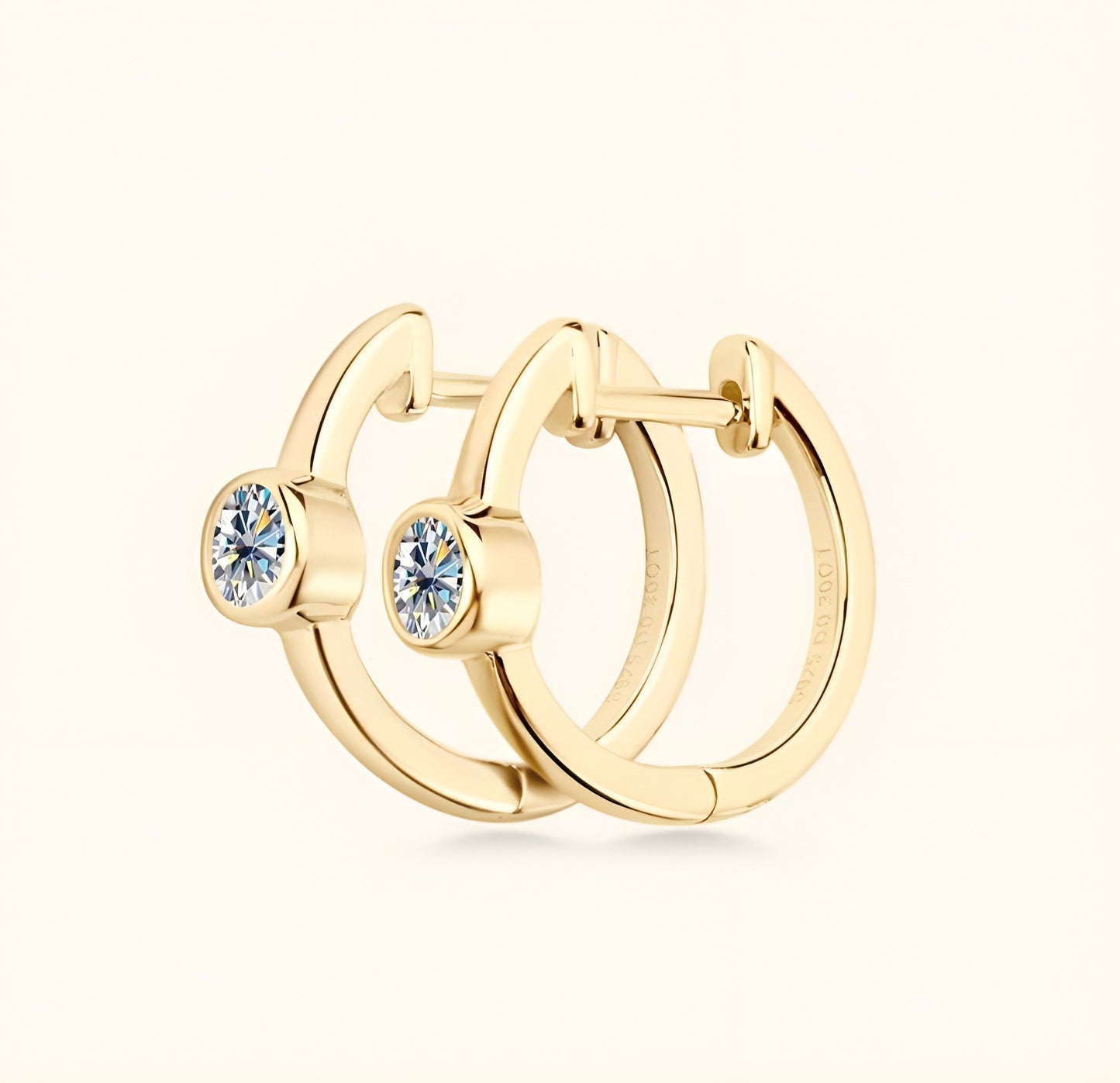 Elegant moissanite earrings