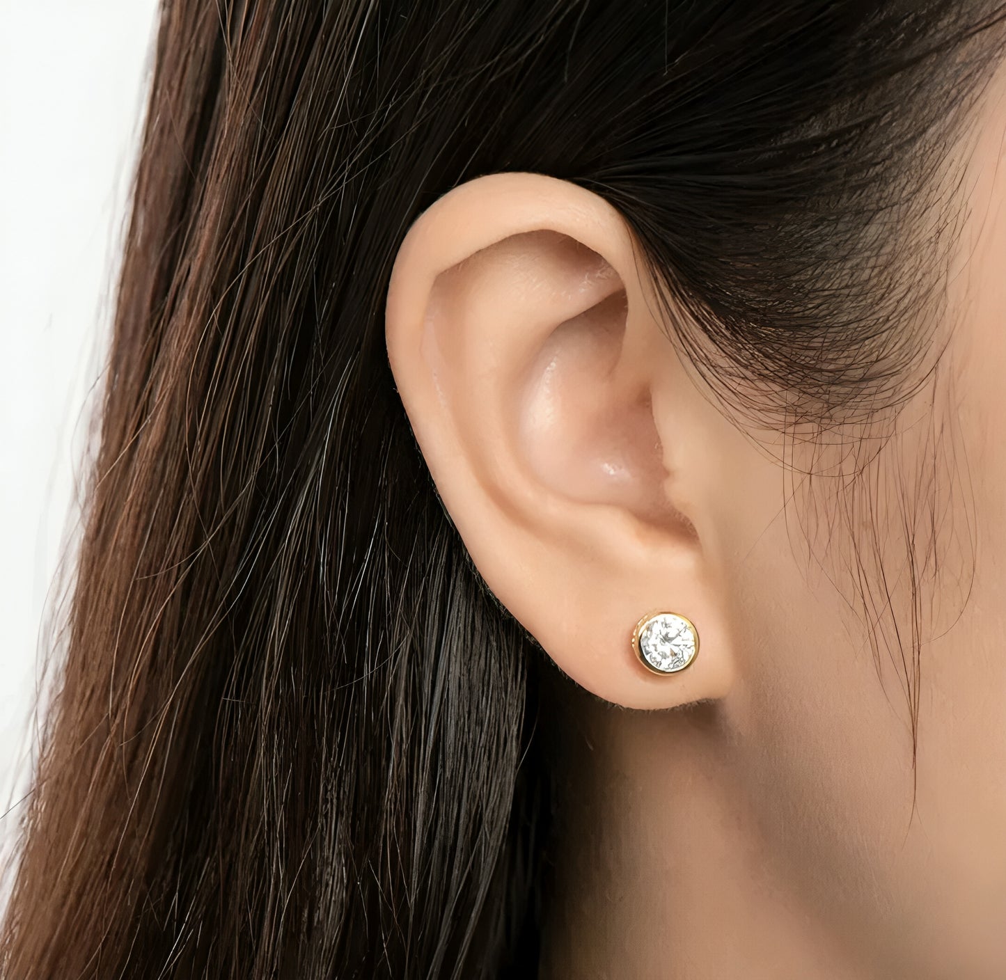 1ct unique moissanite earrings