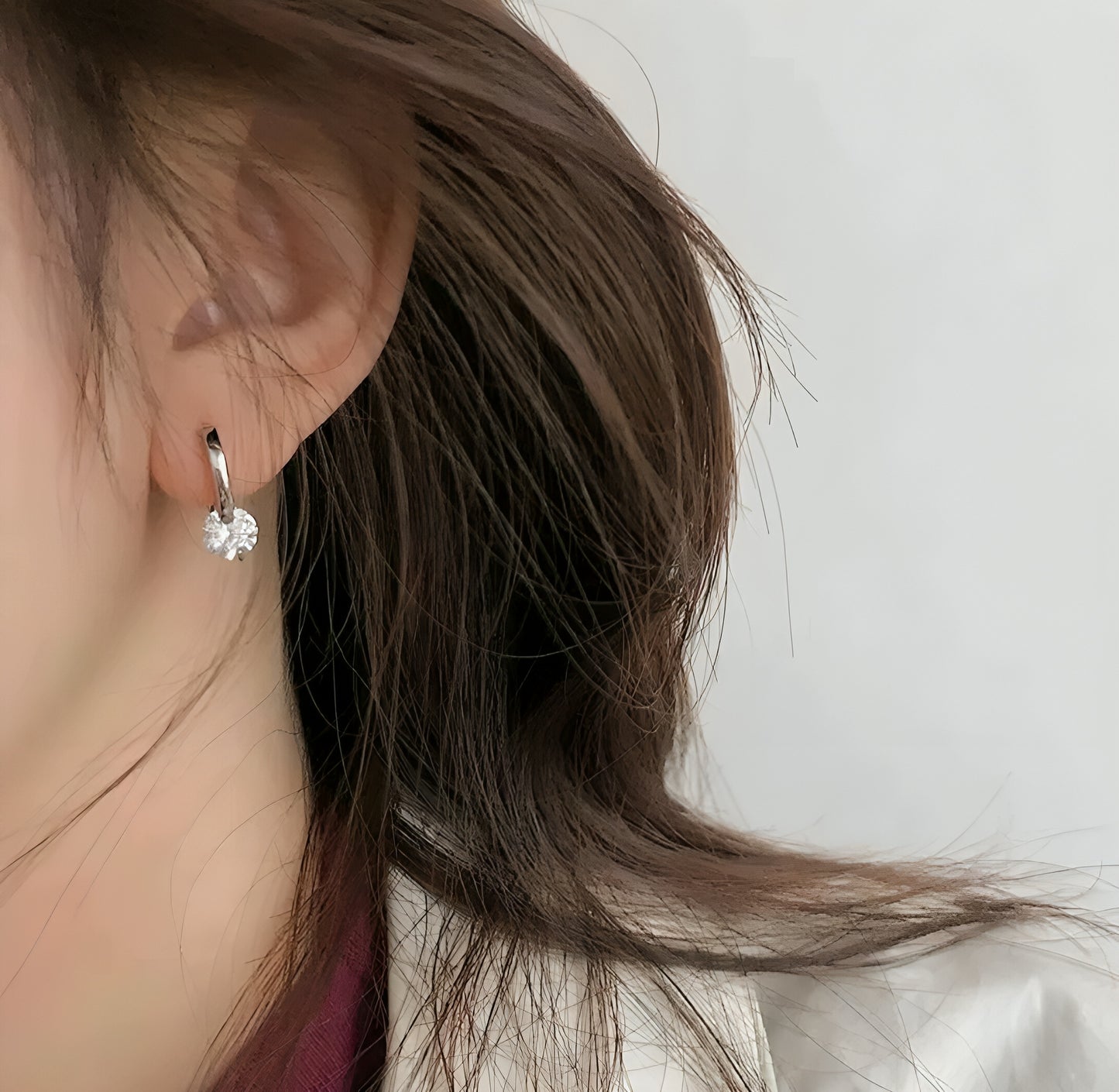 Elegant 1ct moissanite earrings