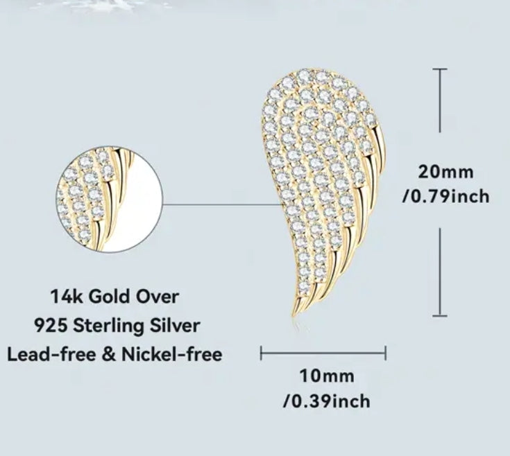 Leaf shape moissanite earrings