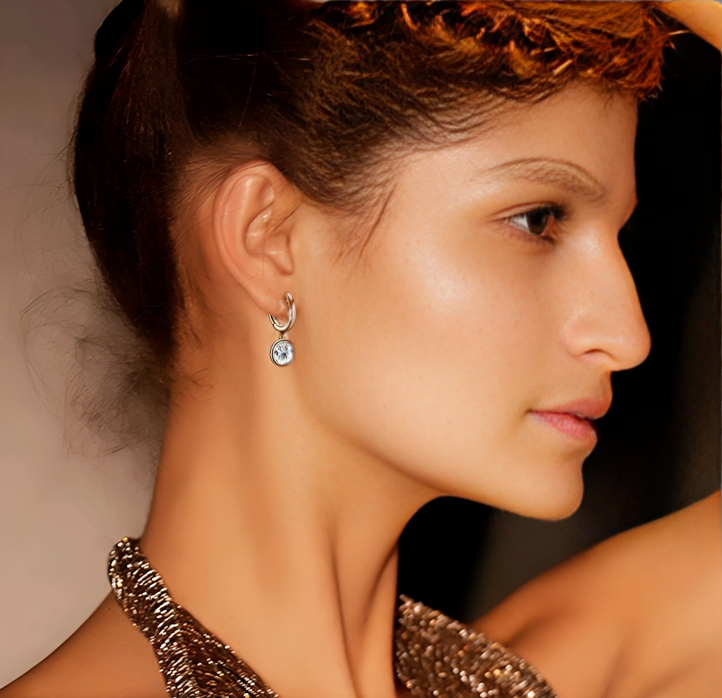 Drop dangle moissanite earrings for women