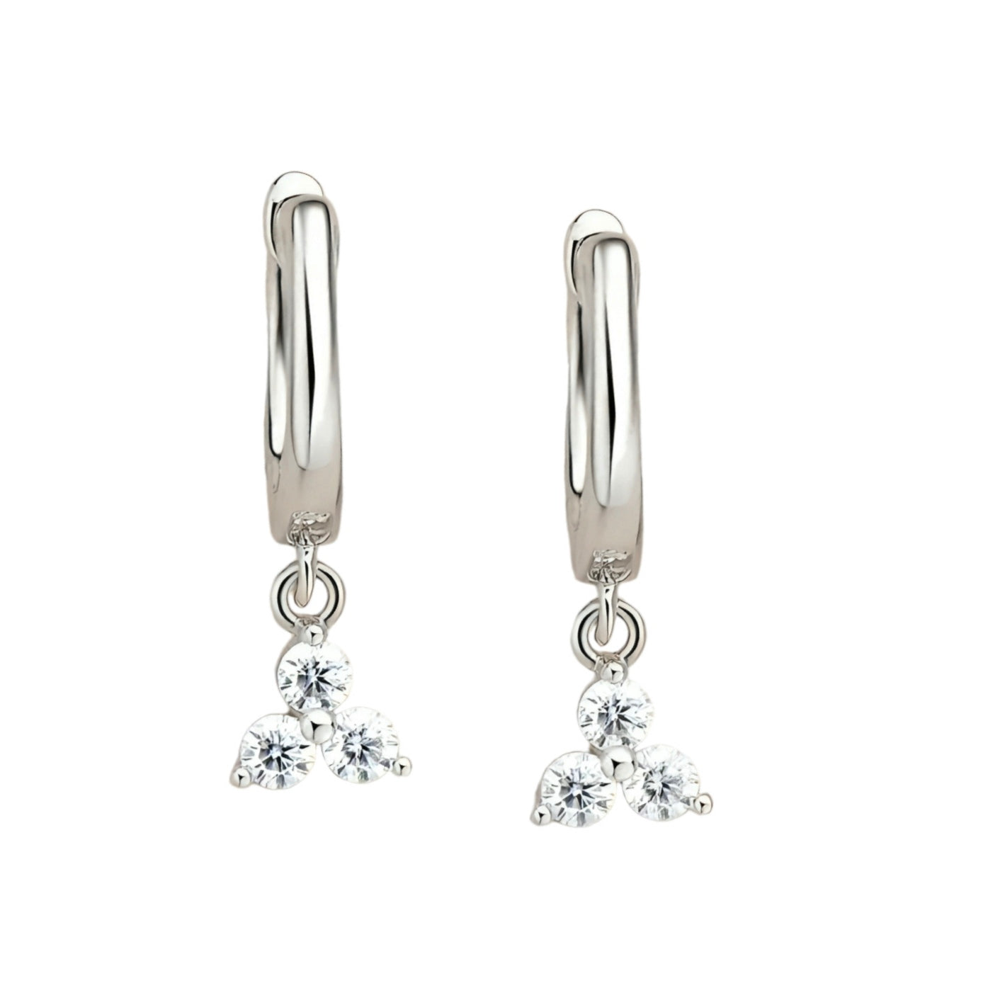 Dangle drop moissanite earrings