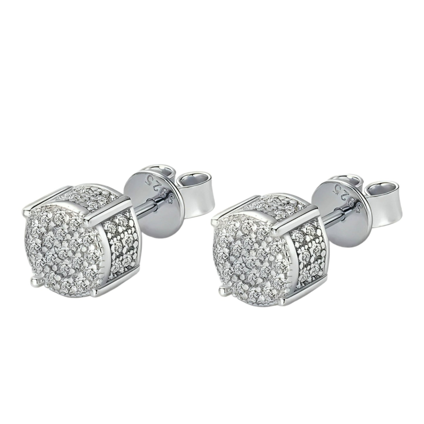 Moissanite earrings with unique shape