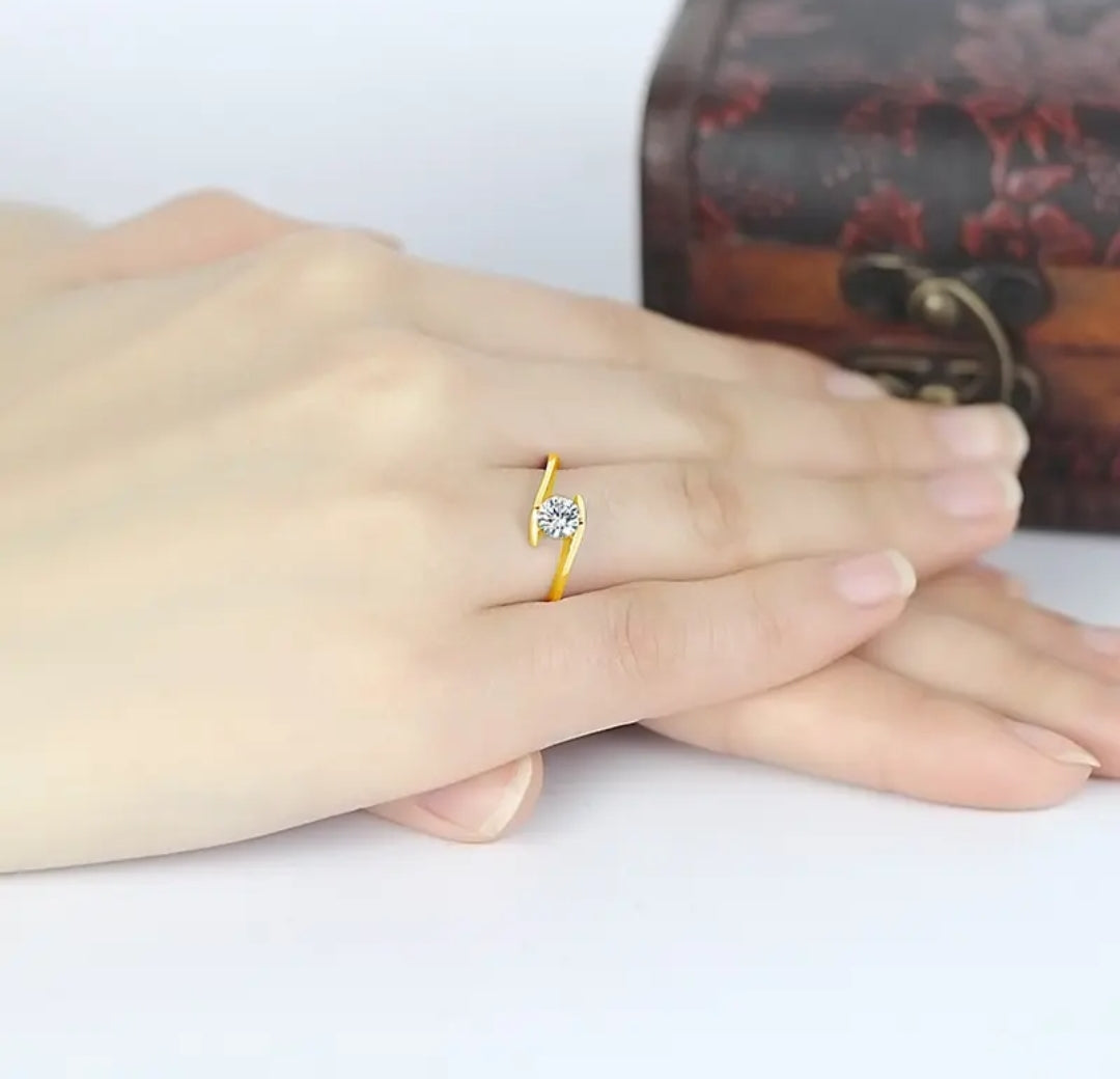 10k real yellow gold ring