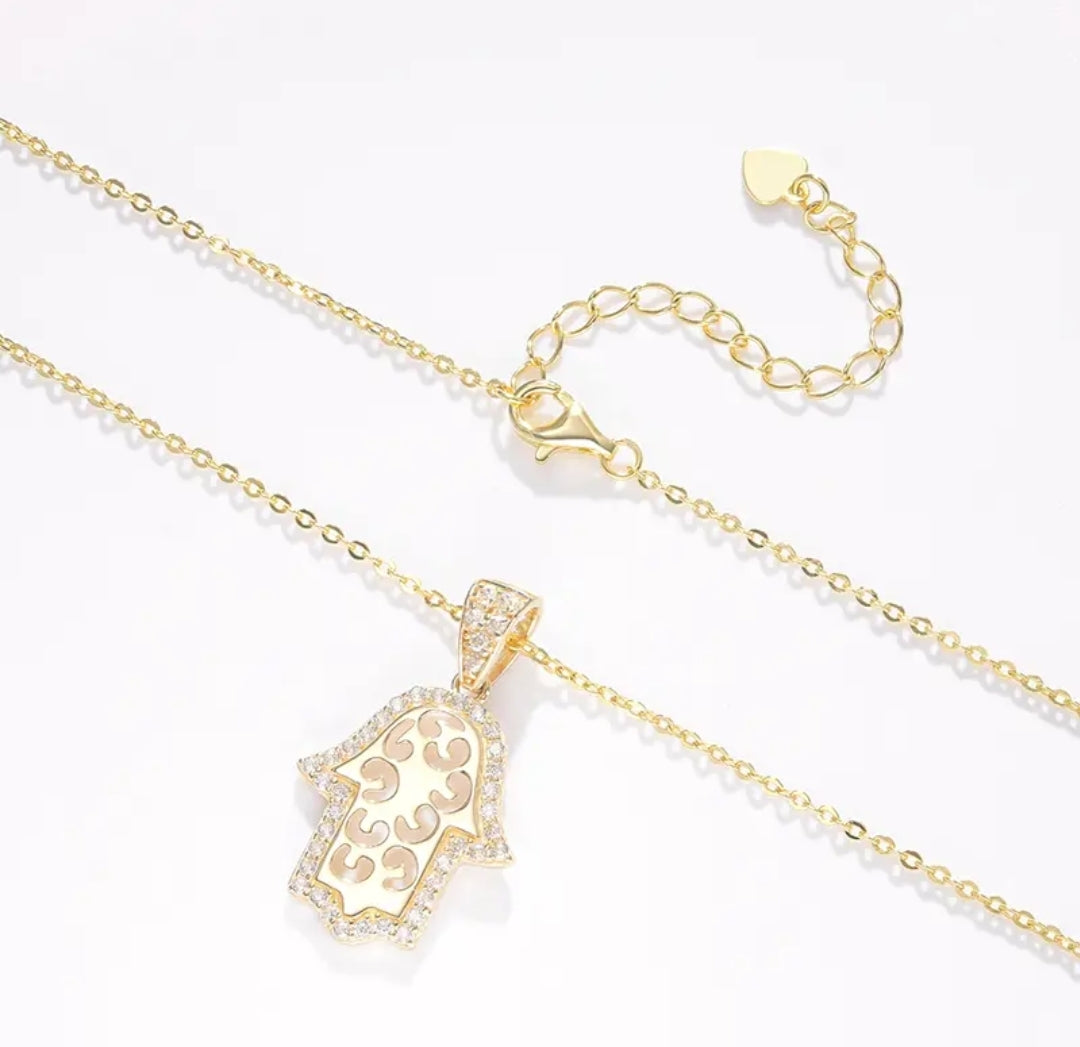 14k solid gold religious necklace
