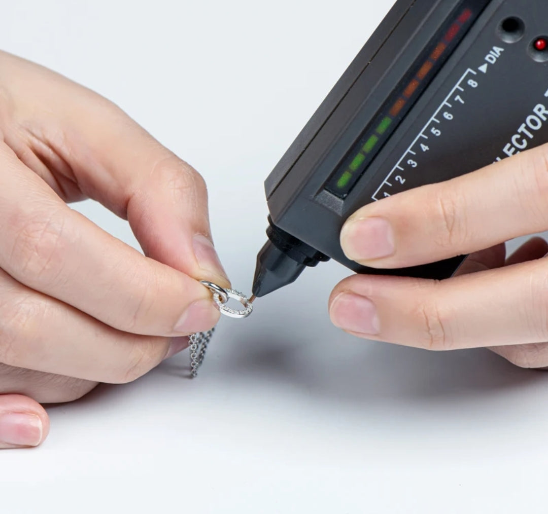 1mm moissanite silver bracelet