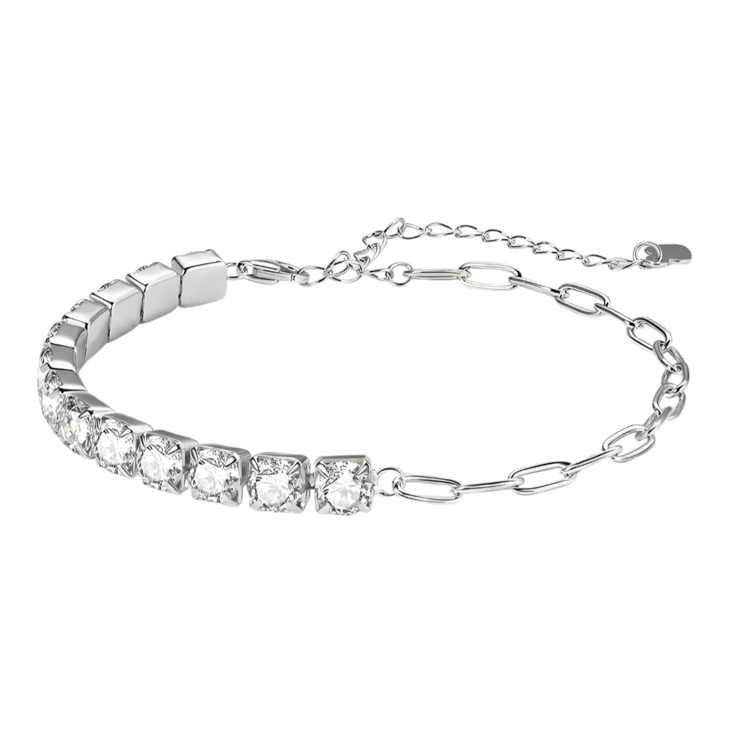 5mm*13pcs moissanite silver bracelet