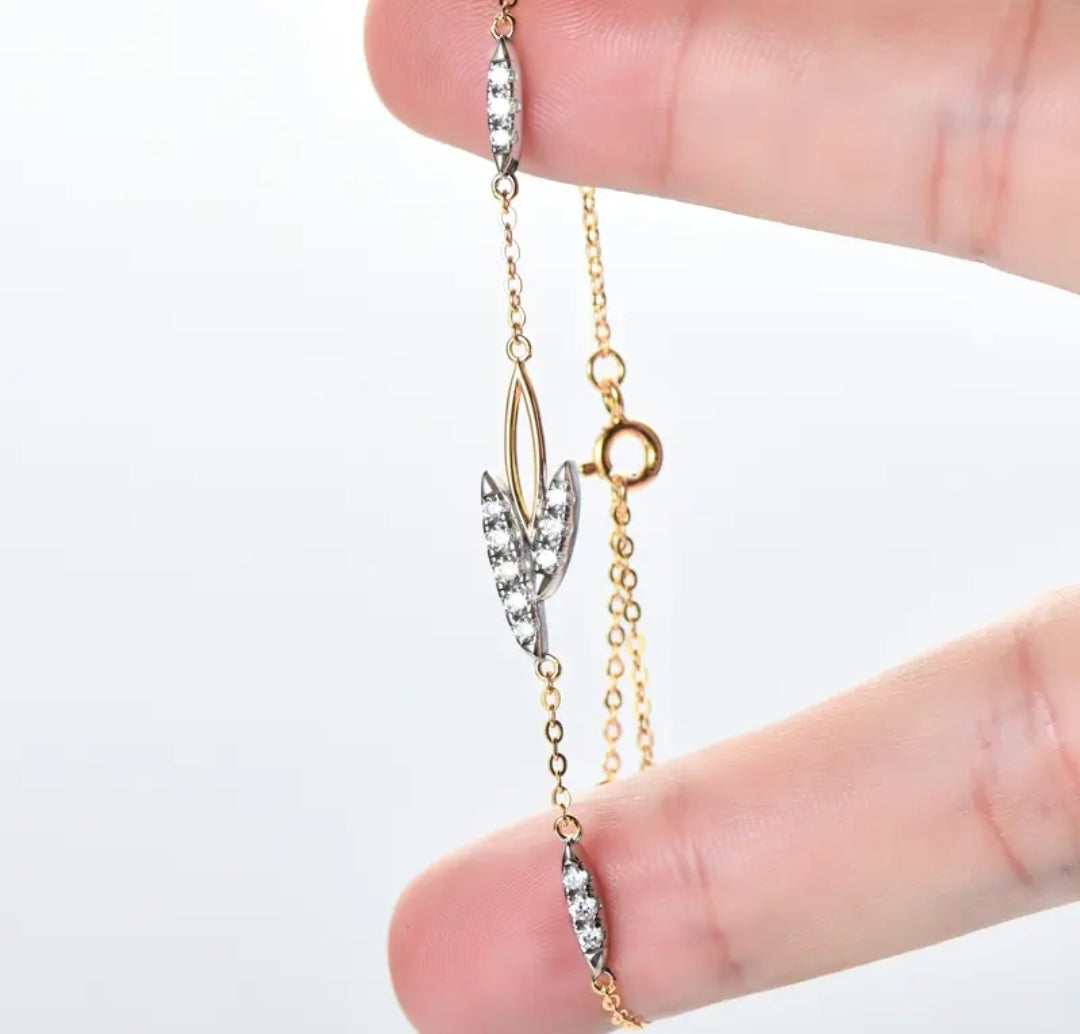 multi moissanite silver bracelet