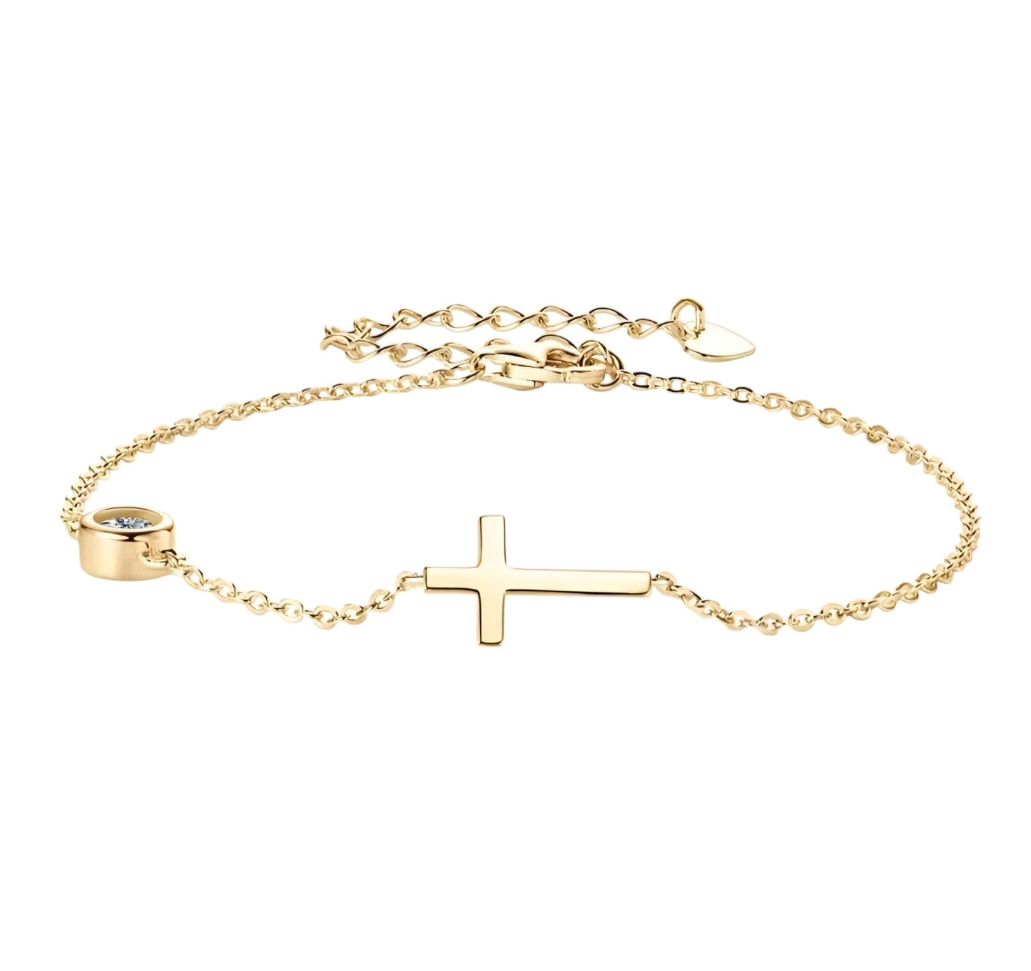 4mm moissanite silver bracelet