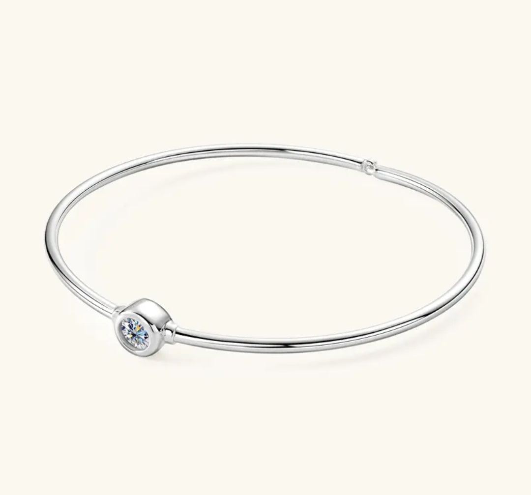 0.5ct moissanite silver bracelet