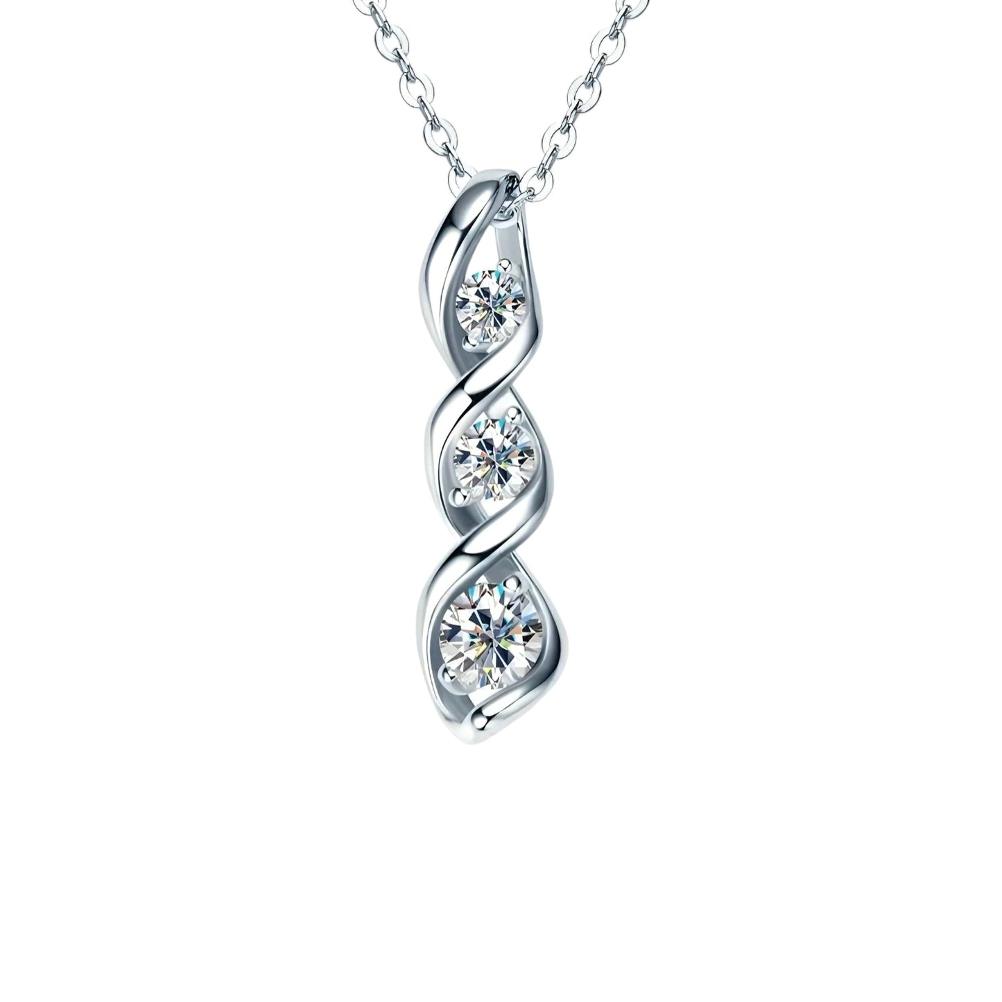 Infinity Moissanite pendant necklace