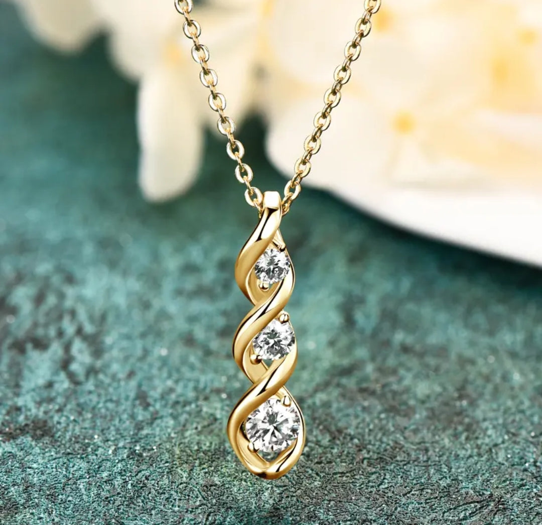 Infinity Moissanite pendant necklace