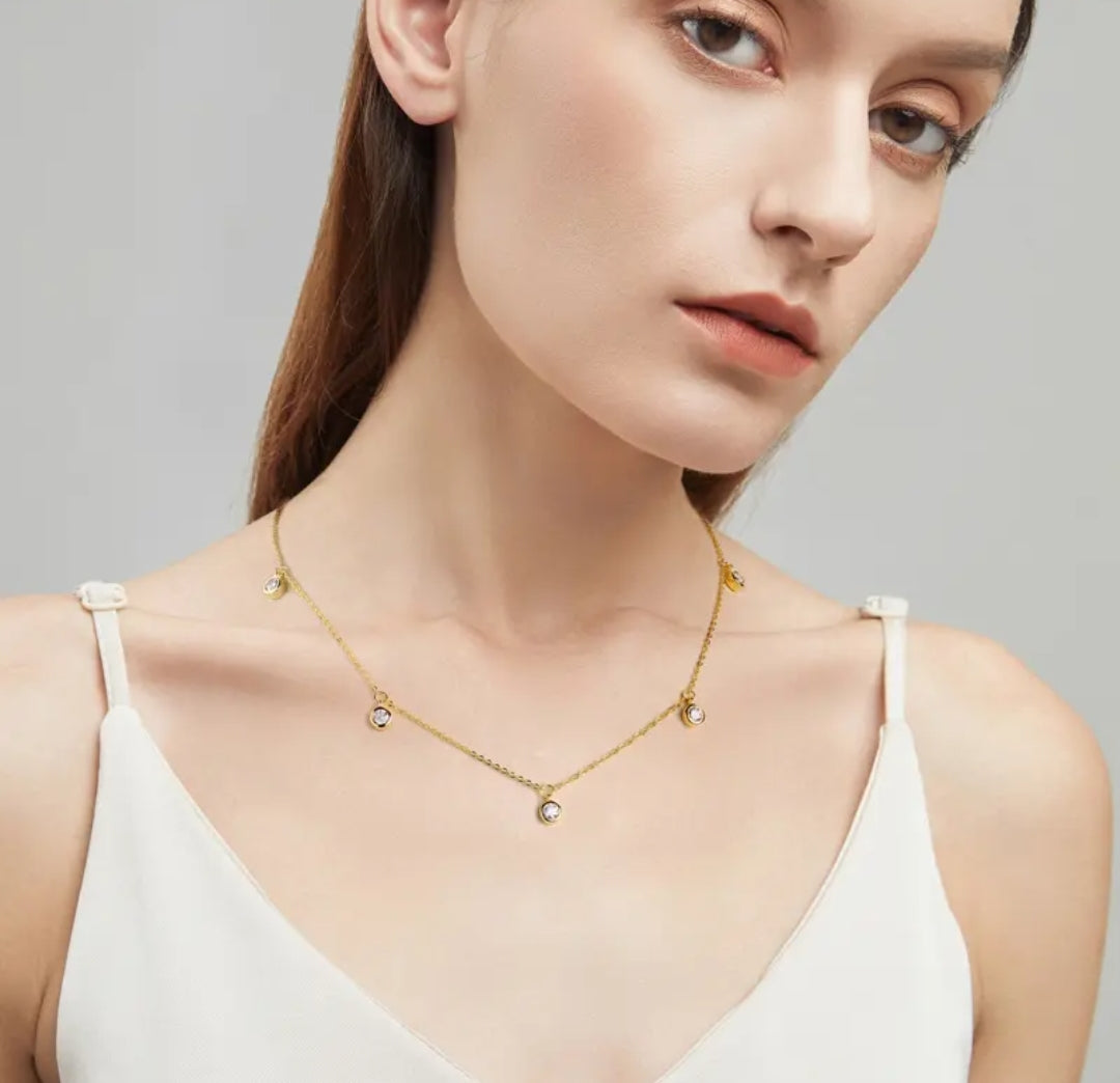 Sky star Moissanite pendant necklace