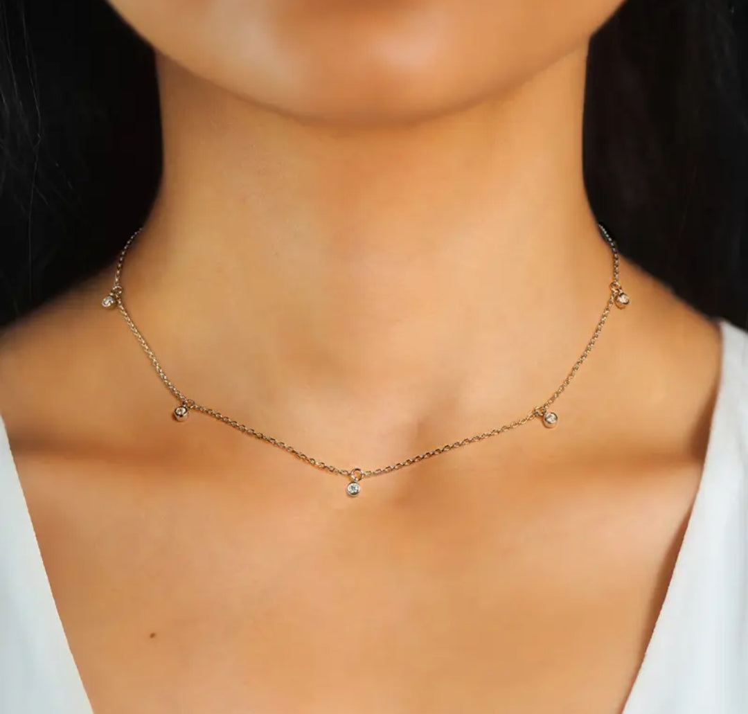 Sky star Moissanite pendant necklace