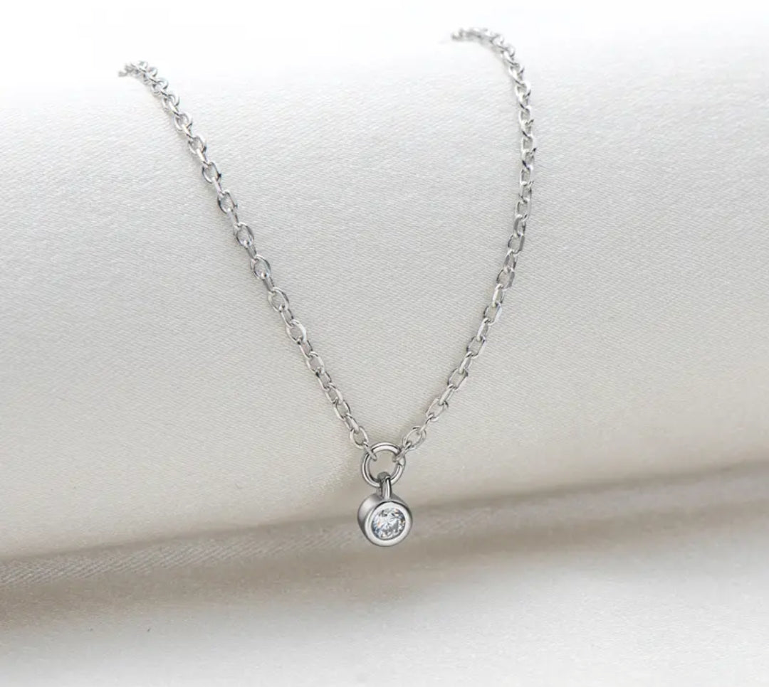 Sky star Moissanite pendant necklace