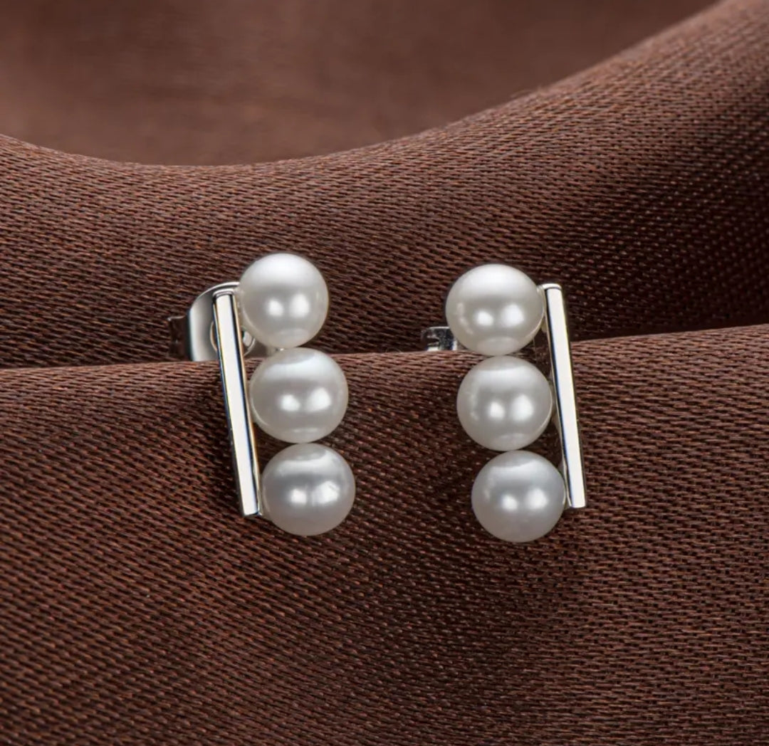4-4.5mm 6pcs pearl earrings