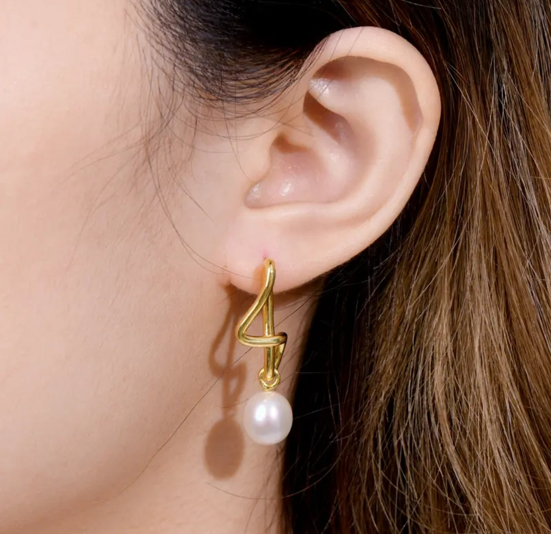 8-9mm pearl earrings