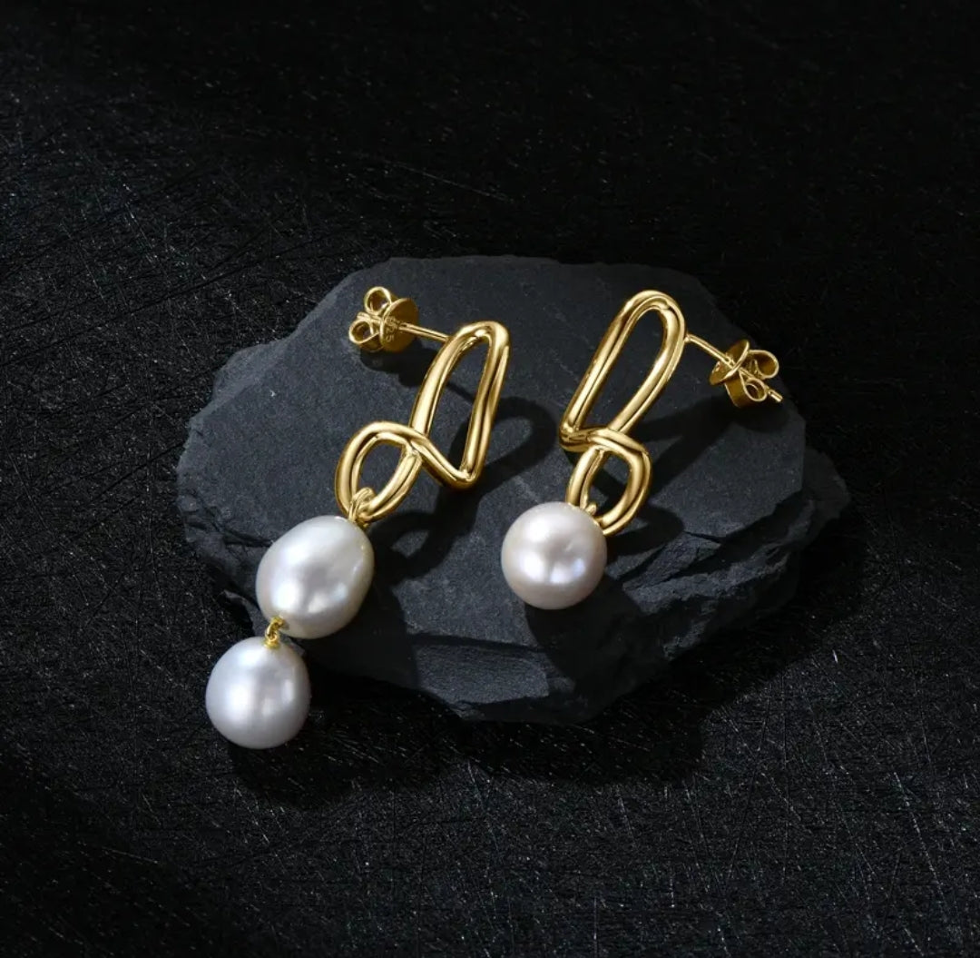 8-9mm pearl earrings