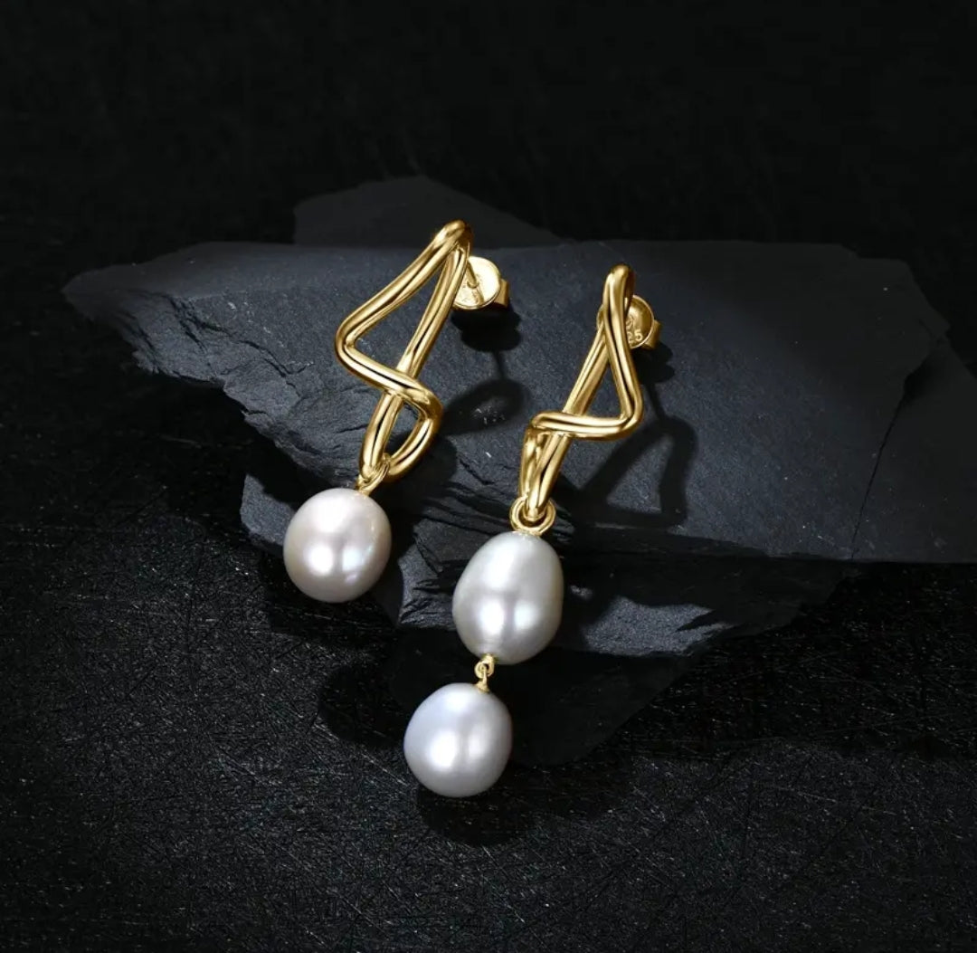 8-9mm pearl earrings