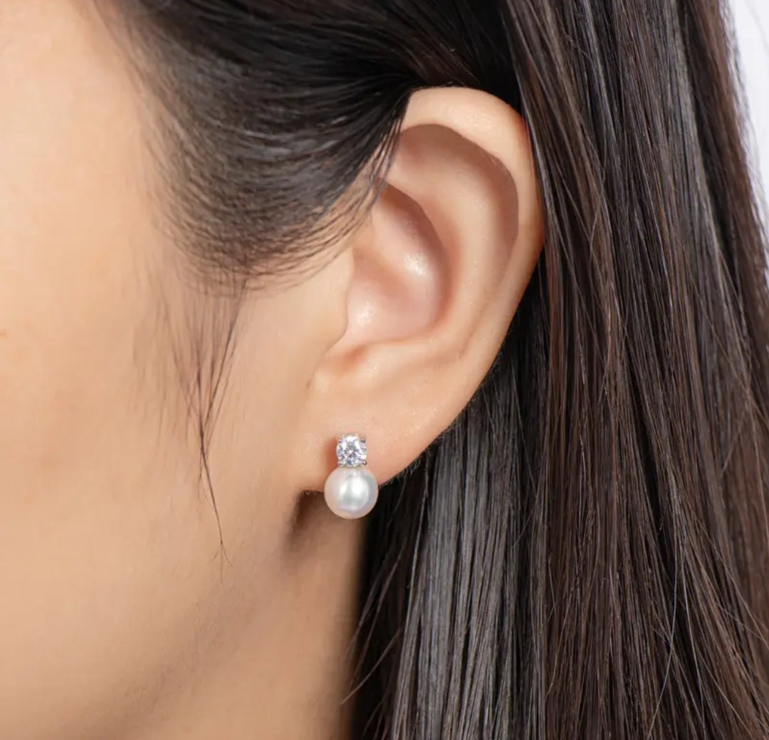 6.5-7mm classic pearl earrings