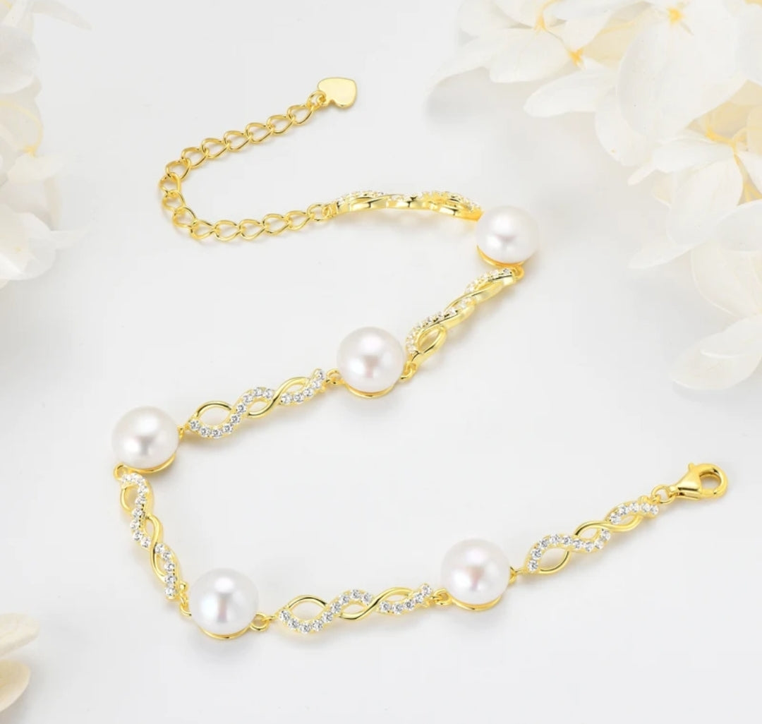 8mm elegant pearl bracelet