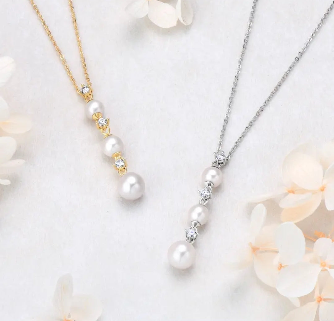 6mm 7mm 8.5mm divine pearl pendant necklace